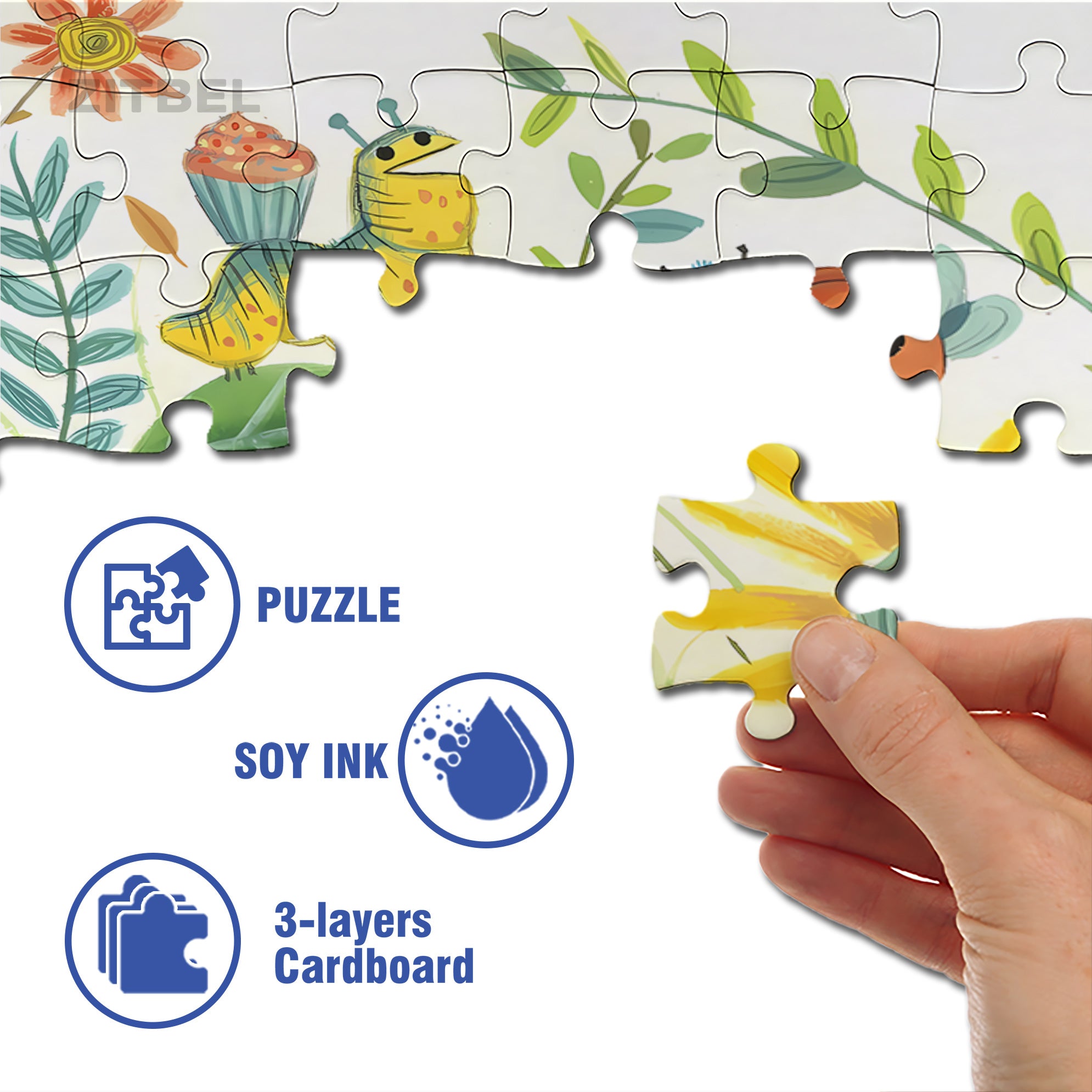 Frogs 500pcs/1000pcs Jigsaw Puzzle, Scratch-Resistant, Interactive Family Game & Brain-Boosting DIY Decor, Perfect for Halloween, Christmas & New Year Gifts, Family Puzzle Game