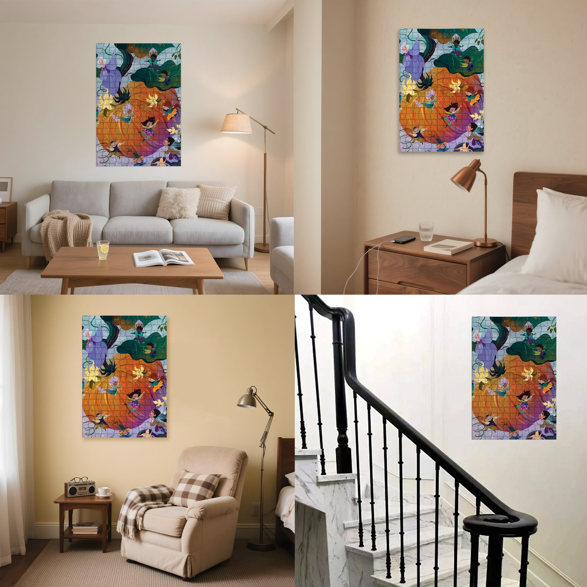 Giant Pumpkin 500pcs/1000pcs Jigsaw Puzzle, Scratch-Resistant, Interactive Family Game & Brain-Boosting DIY Decor, Perfect for Halloween, Christmas & New Year Gifts, Family Puzzle Game