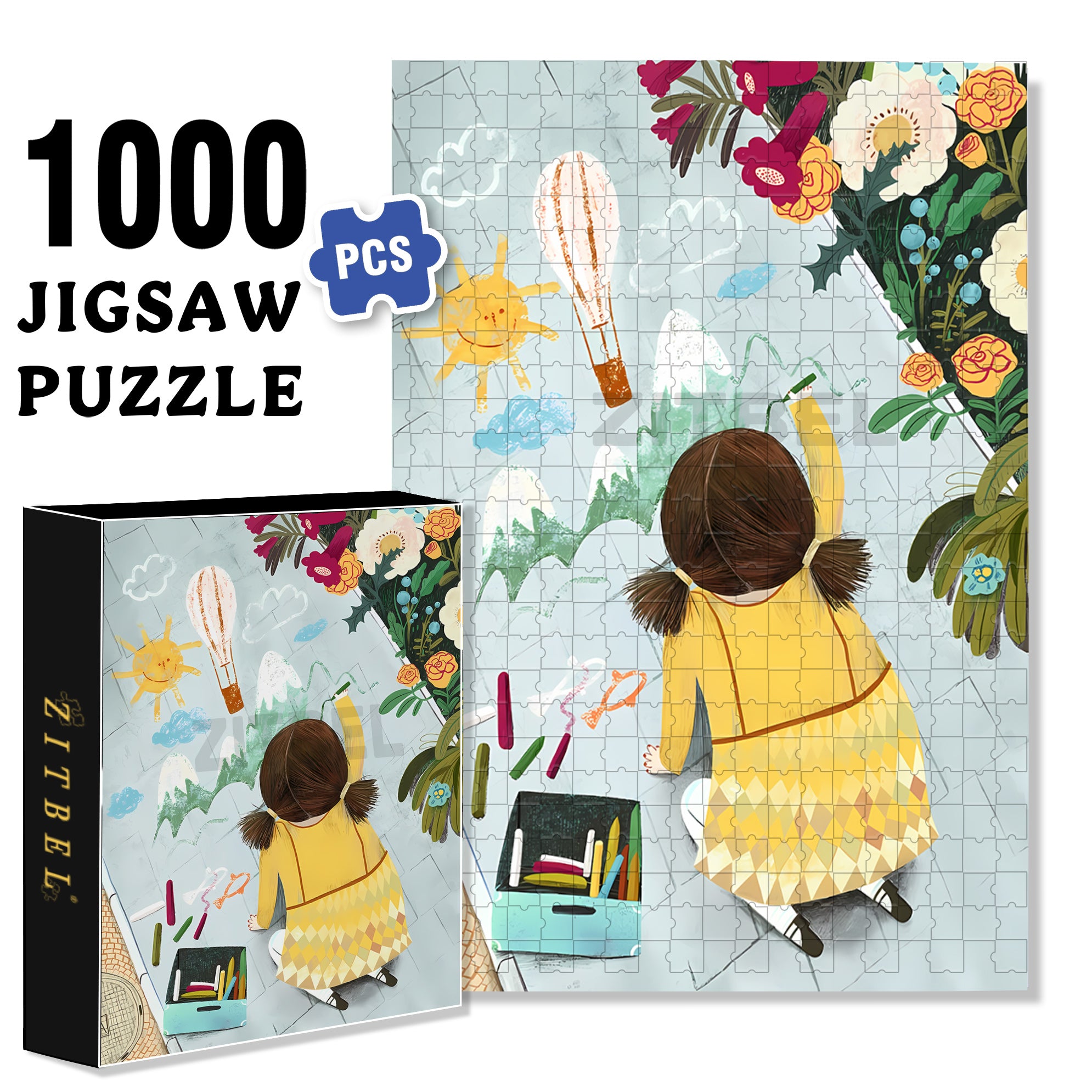 Graffiti Artist 500pcs/1000pcs Jigsaw Puzzle, Scratch-Resistant, Interactive Family Game & Brain-Boosting DIY Decor, Perfect for Halloween, Christmas & New Year Gifts, Family Puzzle Game