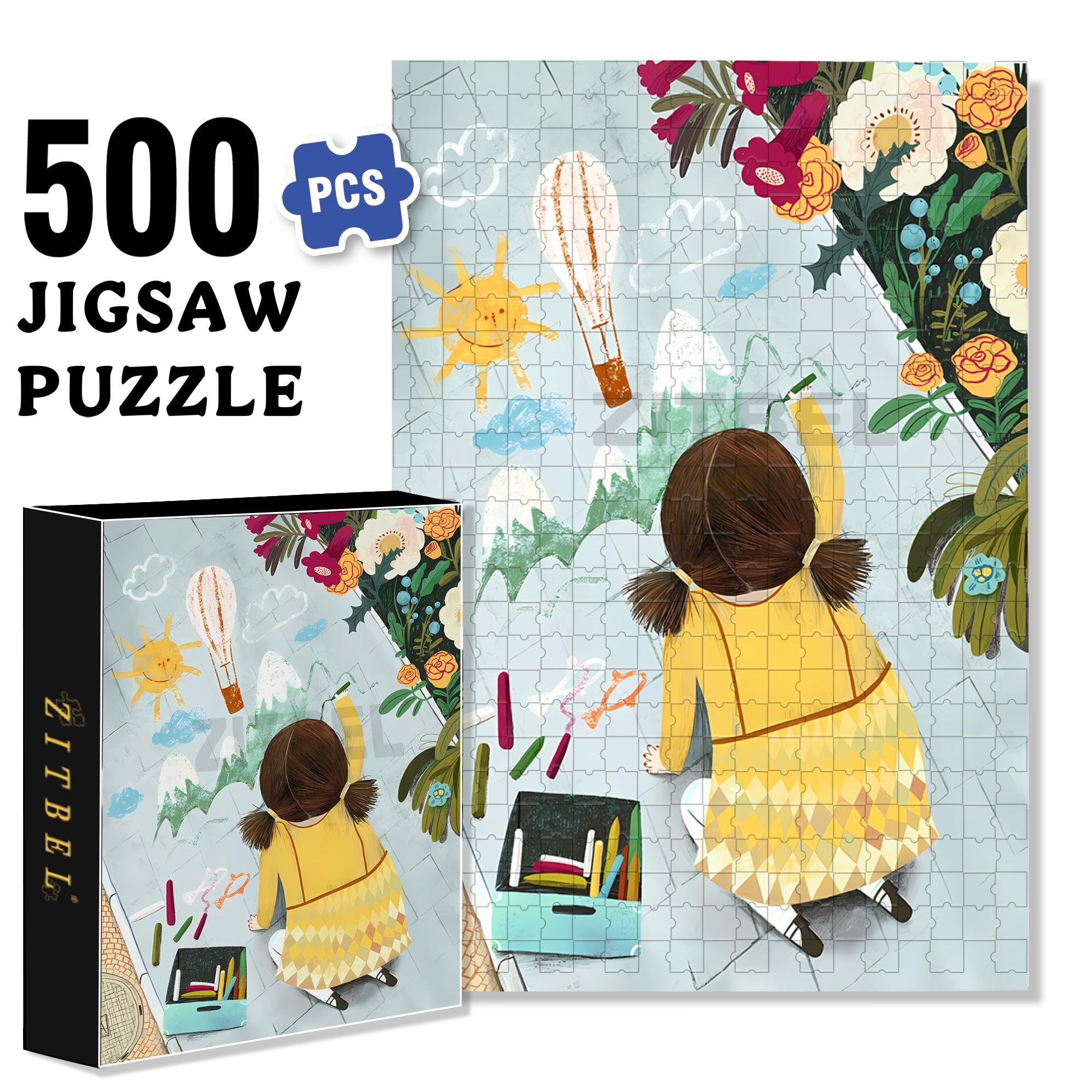 Graffiti Artist 500pcs/1000pcs Jigsaw Puzzle, Scratch-Resistant, Interactive Family Game & Brain-Boosting DIY Decor, Perfect for Halloween, Christmas & New Year Gifts, Family Puzzle Game