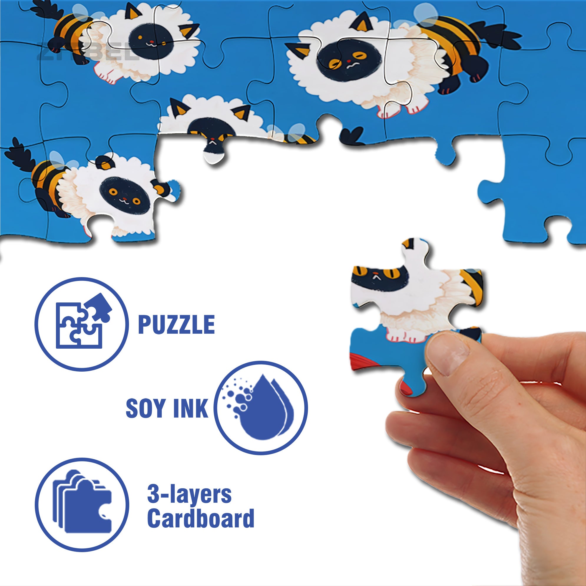 Judy's Fantasy 500pcs/1000pcs Jigsaw Puzzle, Scratch-Resistant, Interactive Family Game & Brain-Boosting DIY Decor, Perfect for Halloween, Christmas & New Year Gifts, Family Puzzle Game