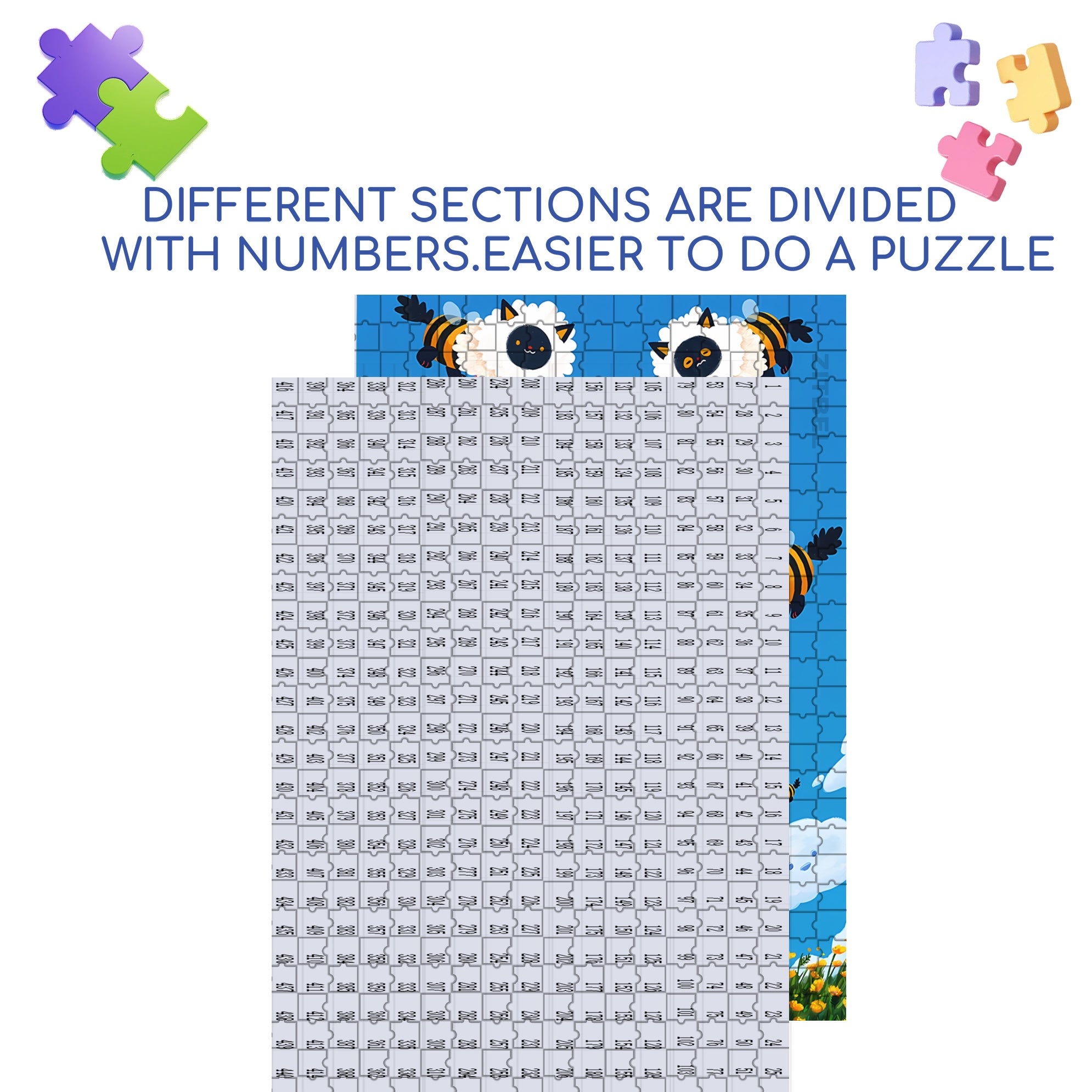 Judy's Fantasy 500pcs/1000pcs Jigsaw Puzzle, Scratch-Resistant, Interactive Family Game & Brain-Boosting DIY Decor, Perfect for Halloween, Christmas & New Year Gifts, Family Puzzle Game