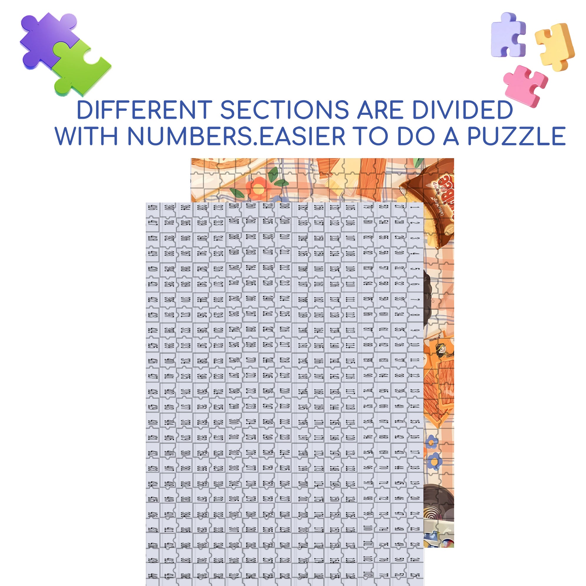 Lie Down And Rest 500pcs/1000pcs Jigsaw Puzzle, Scratch-Resistant, Interactive Family Game & Brain-Boosting DIY Decor, Perfect for Halloween, Christmas & New Year Gifts, Family Puzzle Game
