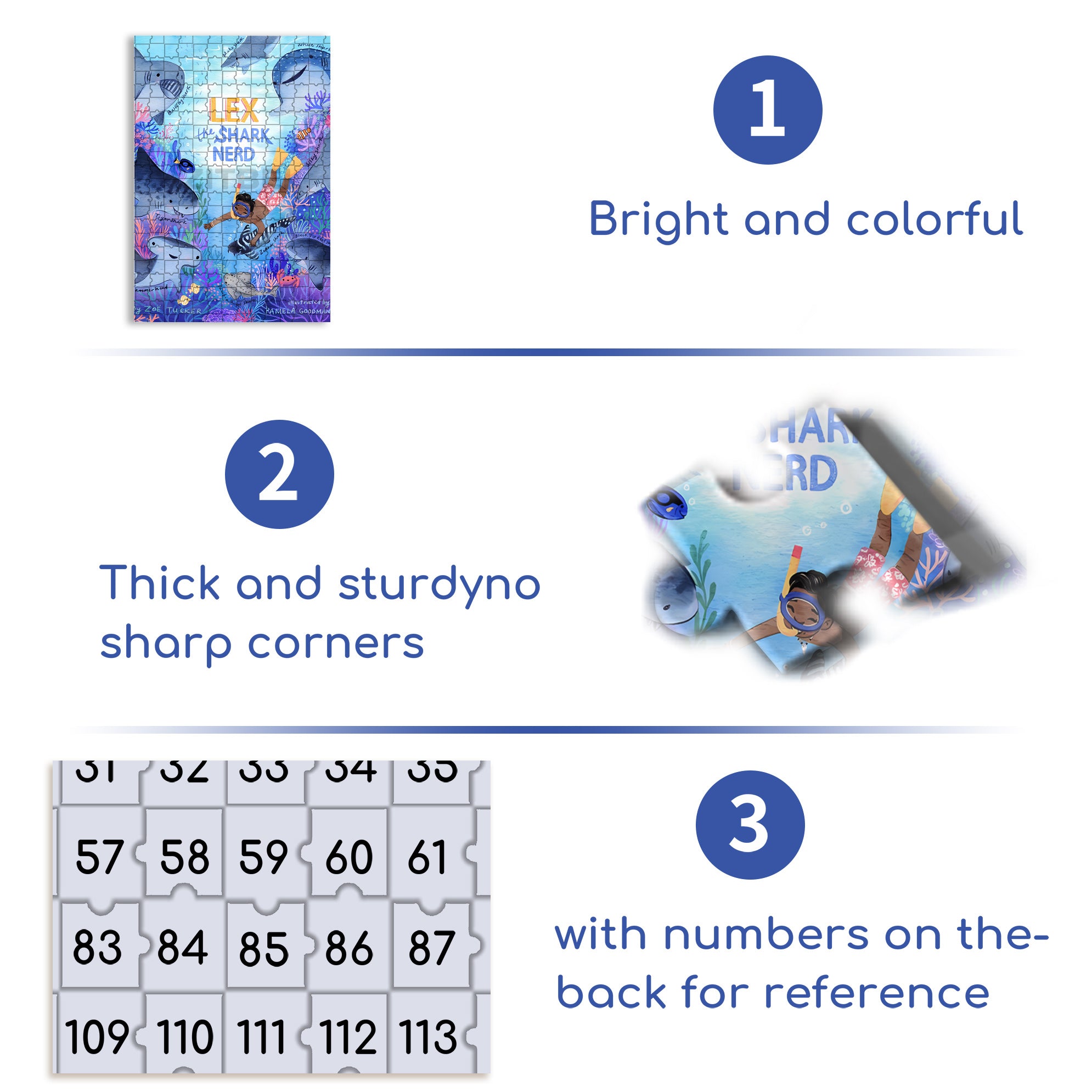 Shark 500pcs/1000pcs Jigsaw Puzzle, Scratch-Resistant, Interactive Family Game & Brain-Boosting DIY Decor, Perfect for Halloween, Christmas & New Year Gifts, Family Puzzle Game