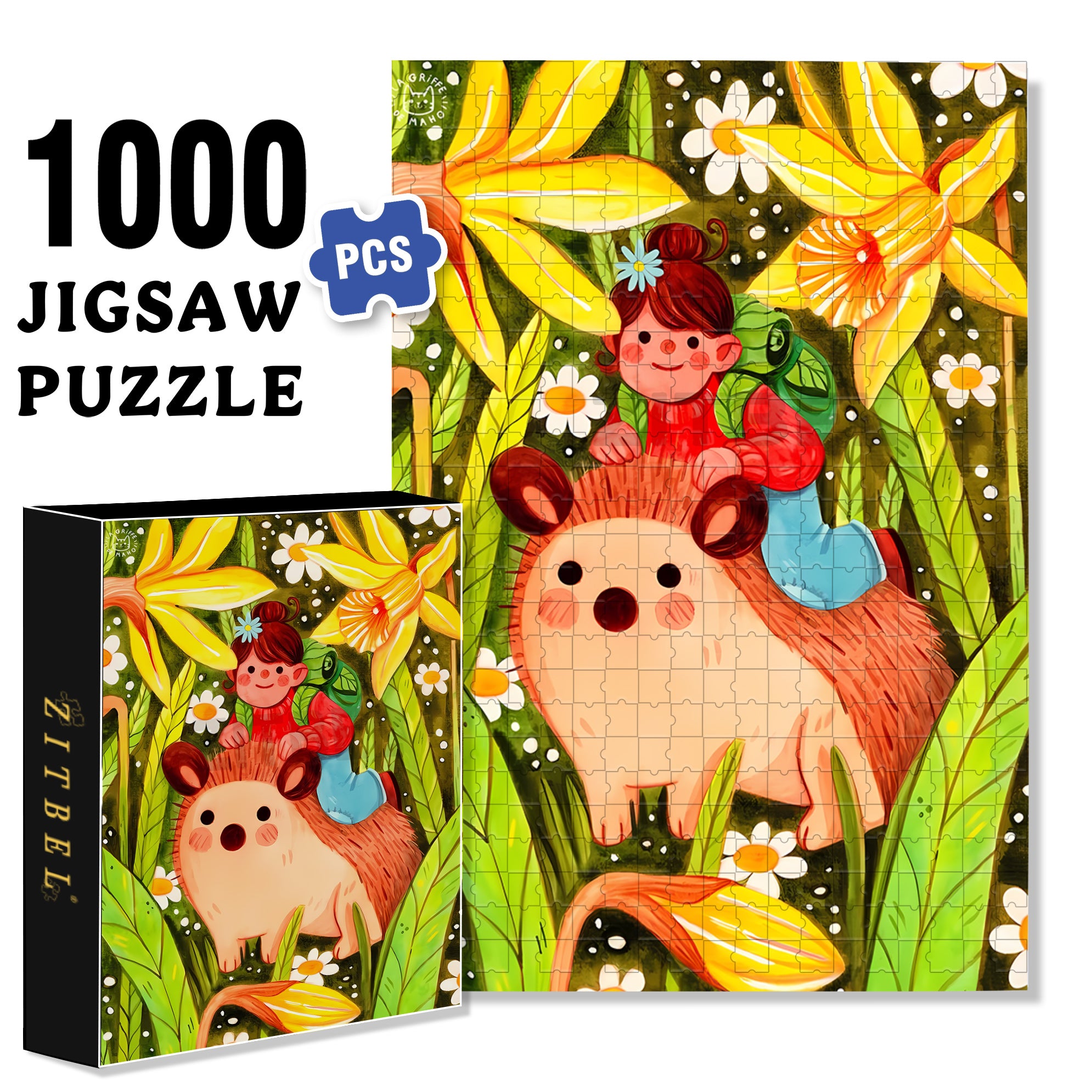 Smile 500pcs/1000pcs Jigsaw Puzzle, Scratch-Resistant, Interactive Family Game & Brain-Boosting DIY Decor, Perfect for Halloween, Christmas & New Year Gifts, Family Puzzle Game