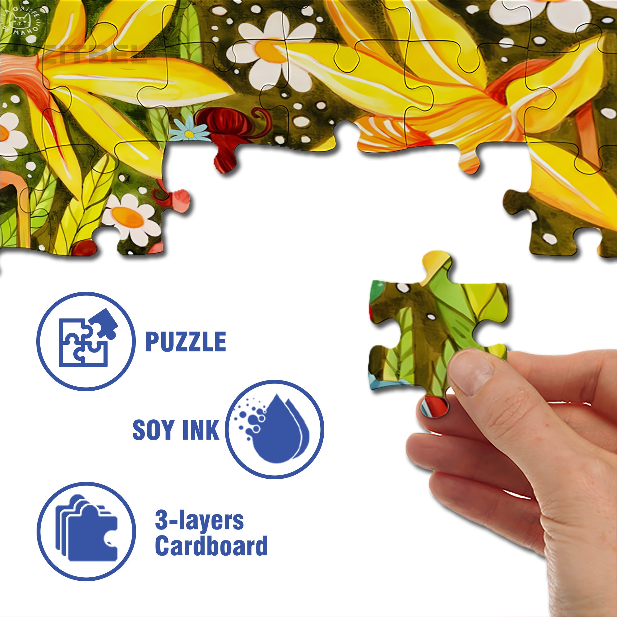 Smile 500pcs/1000pcs Jigsaw Puzzle, Scratch-Resistant, Interactive Family Game & Brain-Boosting DIY Decor, Perfect for Halloween, Christmas & New Year Gifts, Family Puzzle Game