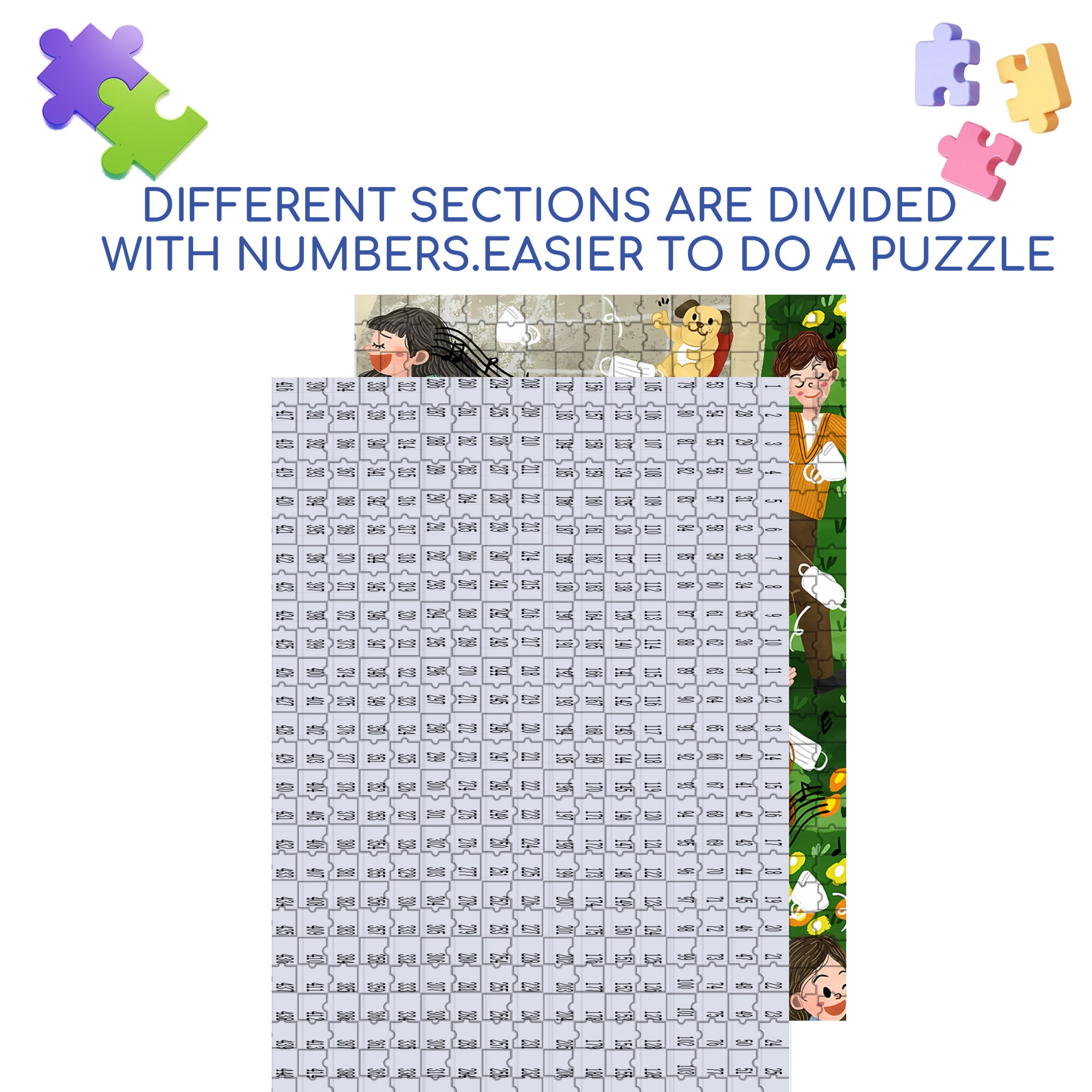 Song And Dance 500pcs/1000pcs Jigsaw Puzzle, Scratch-Resistant, Interactive Family Game & Brain-Boosting DIY Decor, Perfect for Halloween, Christmas & New Year Gifts, Family Puzzle Game