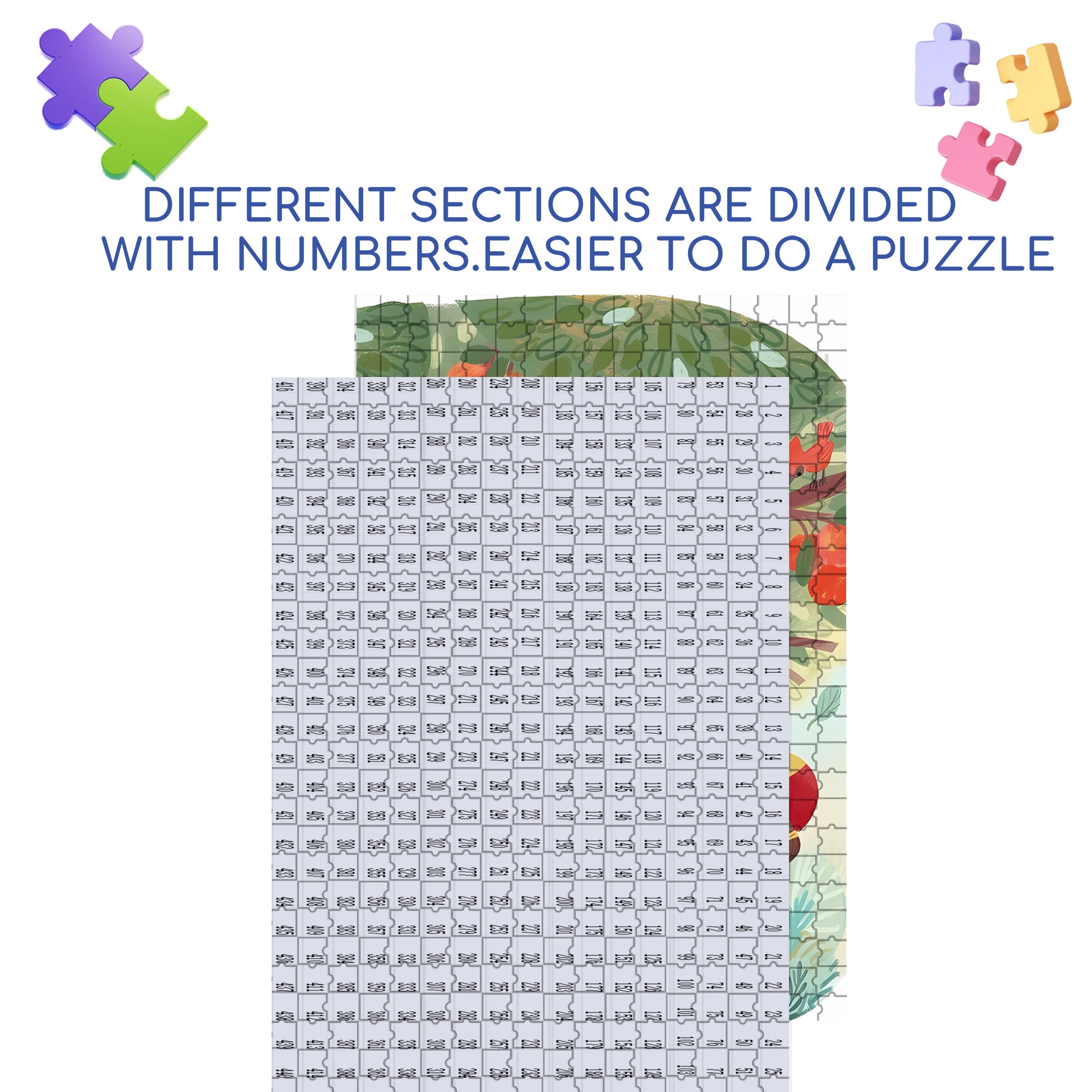 Under The Apple Tree 500pcs/1000pcs Jigsaw Puzzle, Scratch-Resistant, Interactive Family Game & Brain-Boosting DIY Decor, Perfect for Halloween, Christmas & New Year Gifts, Family Puzzle Game