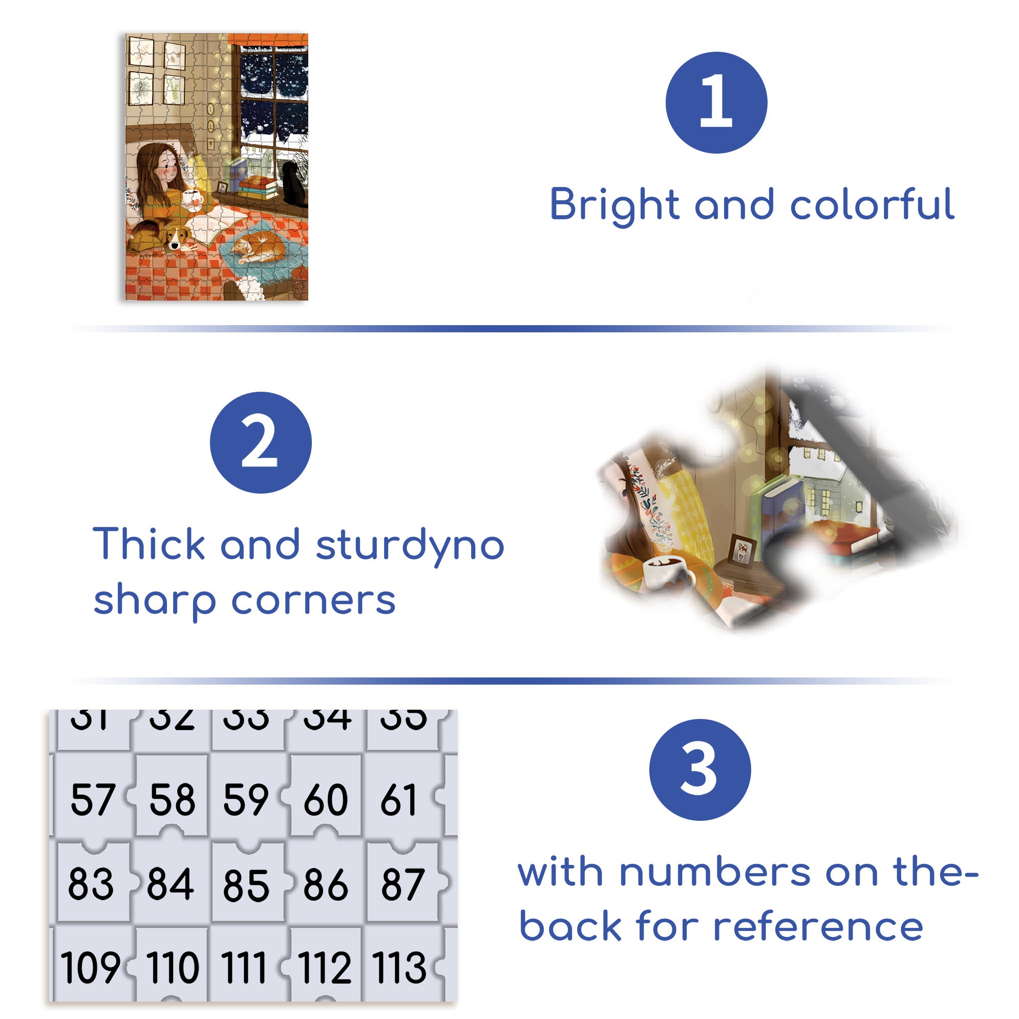 Under The Sheet 500pcs/1000pcs Jigsaw Puzzle, Scratch-Resistant, Interactive Family Game & Brain-Boosting DIY Decor, Perfect for Halloween, Christmas & New Year Gifts, Family Puzzle Game