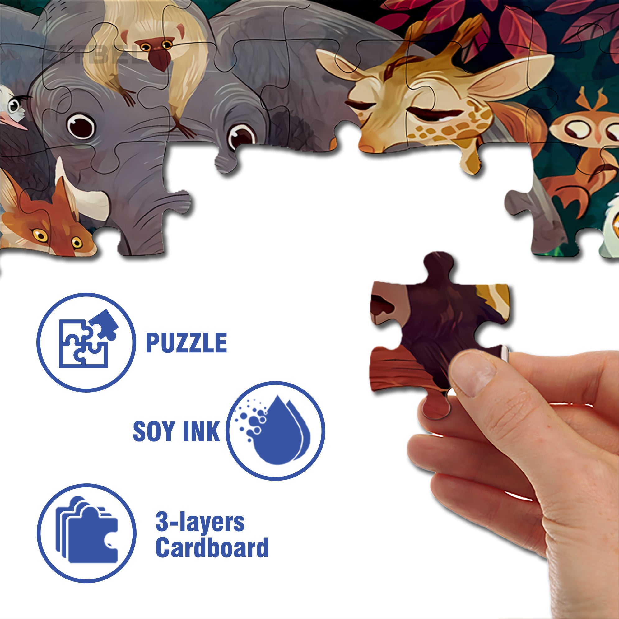 Wizard 500pcs/1000pcs Jigsaw Puzzle, Scratch-Resistant, Interactive Family Game & Brain-Boosting DIY Decor, Perfect for Halloween, Christmas & New Year Gifts, Family Puzzle Game