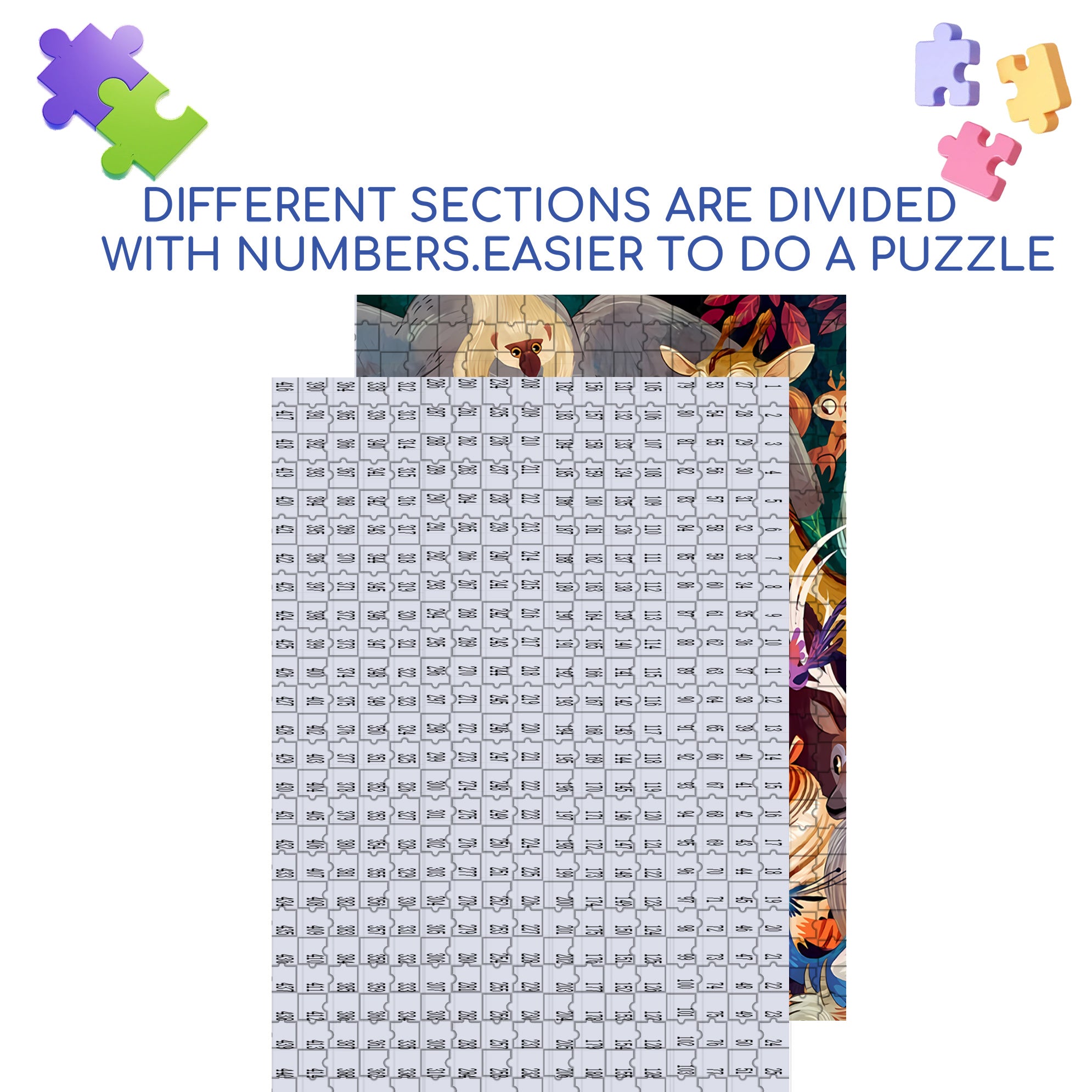 Wizard 500pcs/1000pcs Jigsaw Puzzle, Scratch-Resistant, Interactive Family Game & Brain-Boosting DIY Decor, Perfect for Halloween, Christmas & New Year Gifts, Family Puzzle Game