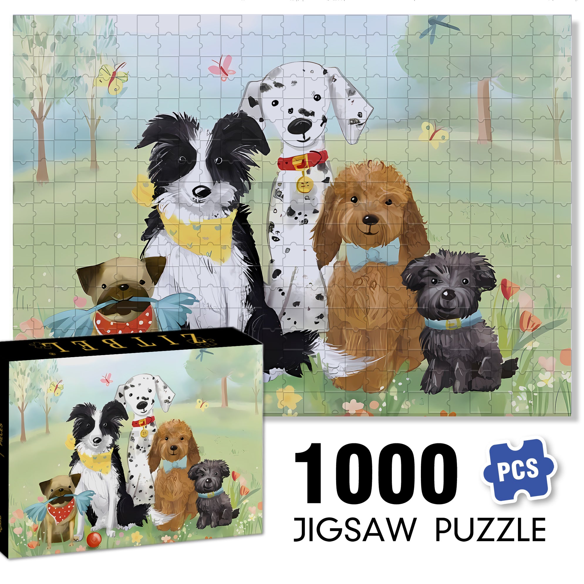 A Family Picture 500pcs/1000pcs Jigsaw Puzzle, Scratch-Resistant, Interactive Family Game & Brain-Boosting DIY Decor, Perfect for Halloween, Christmas & New Year Gifts, Family Puzzle Game