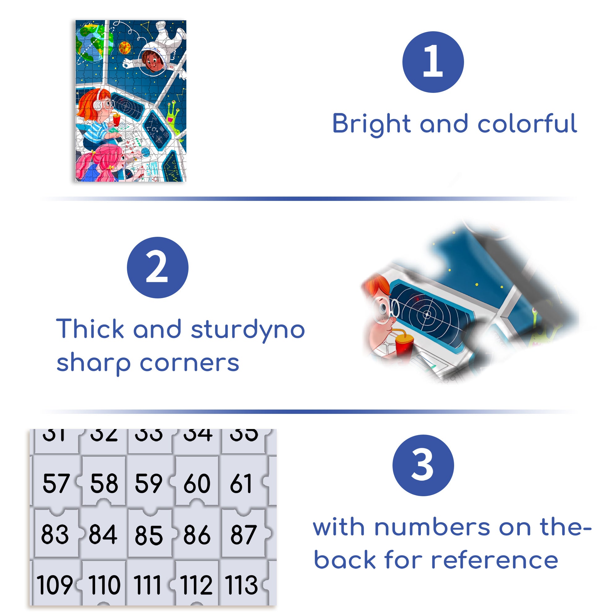 Astronaut & Me 500pcs/1000pcs Jigsaw Puzzle, Scratch-Resistant, Interactive Family Game & Brain-Boosting DIY Decor, Perfect for Halloween, Christmas & New Year Gifts, Family Puzzle Game