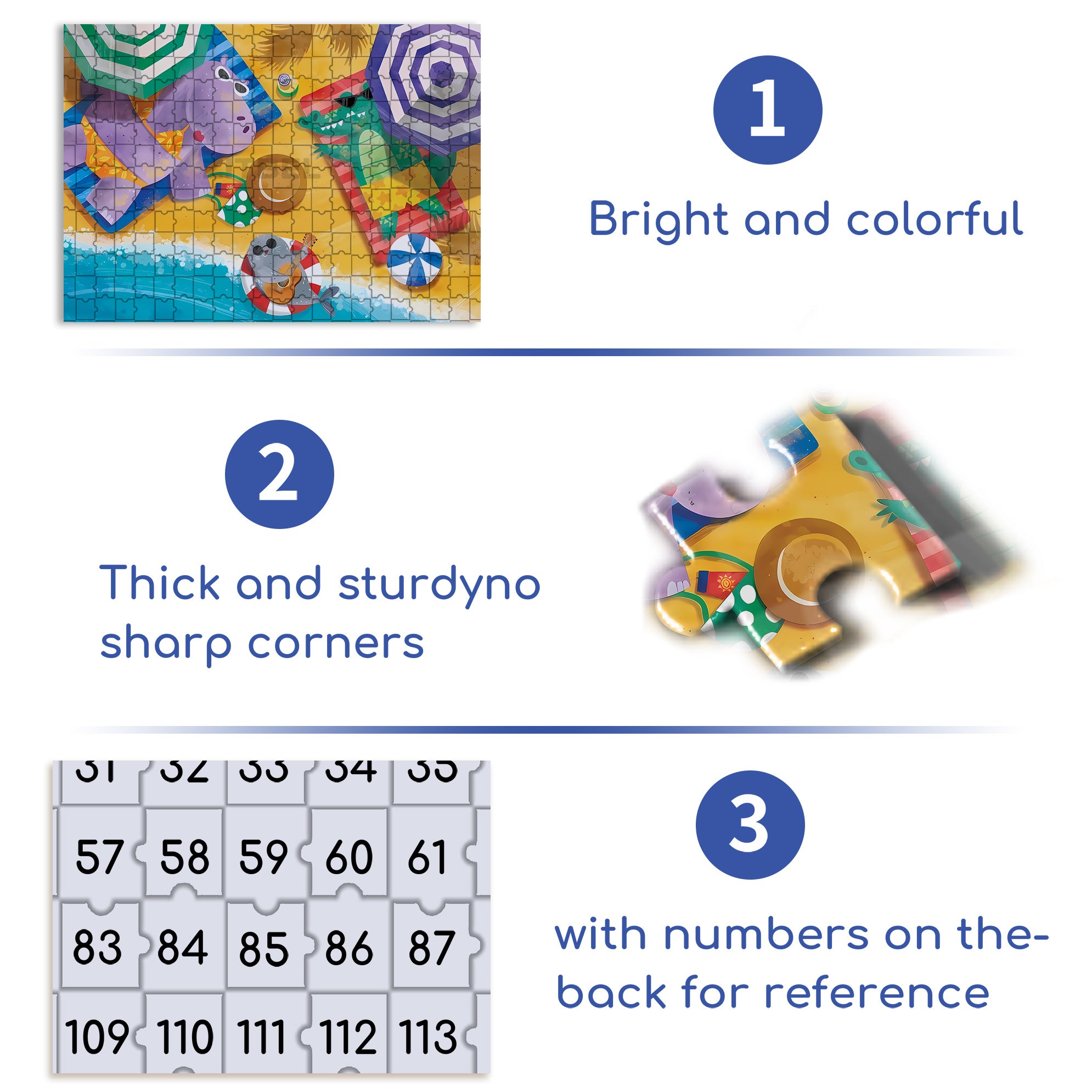 Bask 500pcs/1000pcs Jigsaw Puzzle, Scratch-Resistant, Interactive Family Game & Brain-Boosting DIY Decor, Perfect for Halloween, Christmas & New Year Gifts, Family Puzzle Game