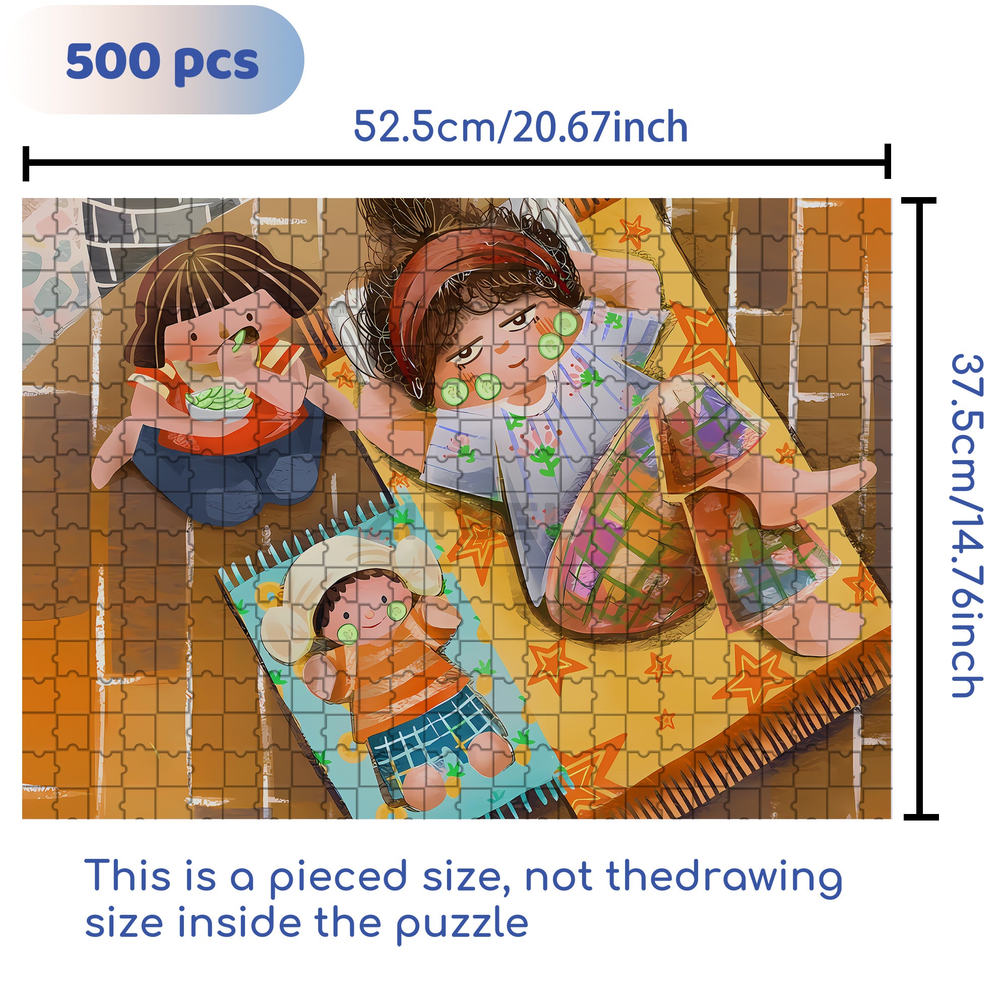 Beautician 500pcs/1000pcs Jigsaw Puzzle, Scratch-Resistant, Interactive Family Game & Brain-Boosting DIY Decor, Perfect for Halloween, Christmas & New Year Gifts, Family Puzzle Game