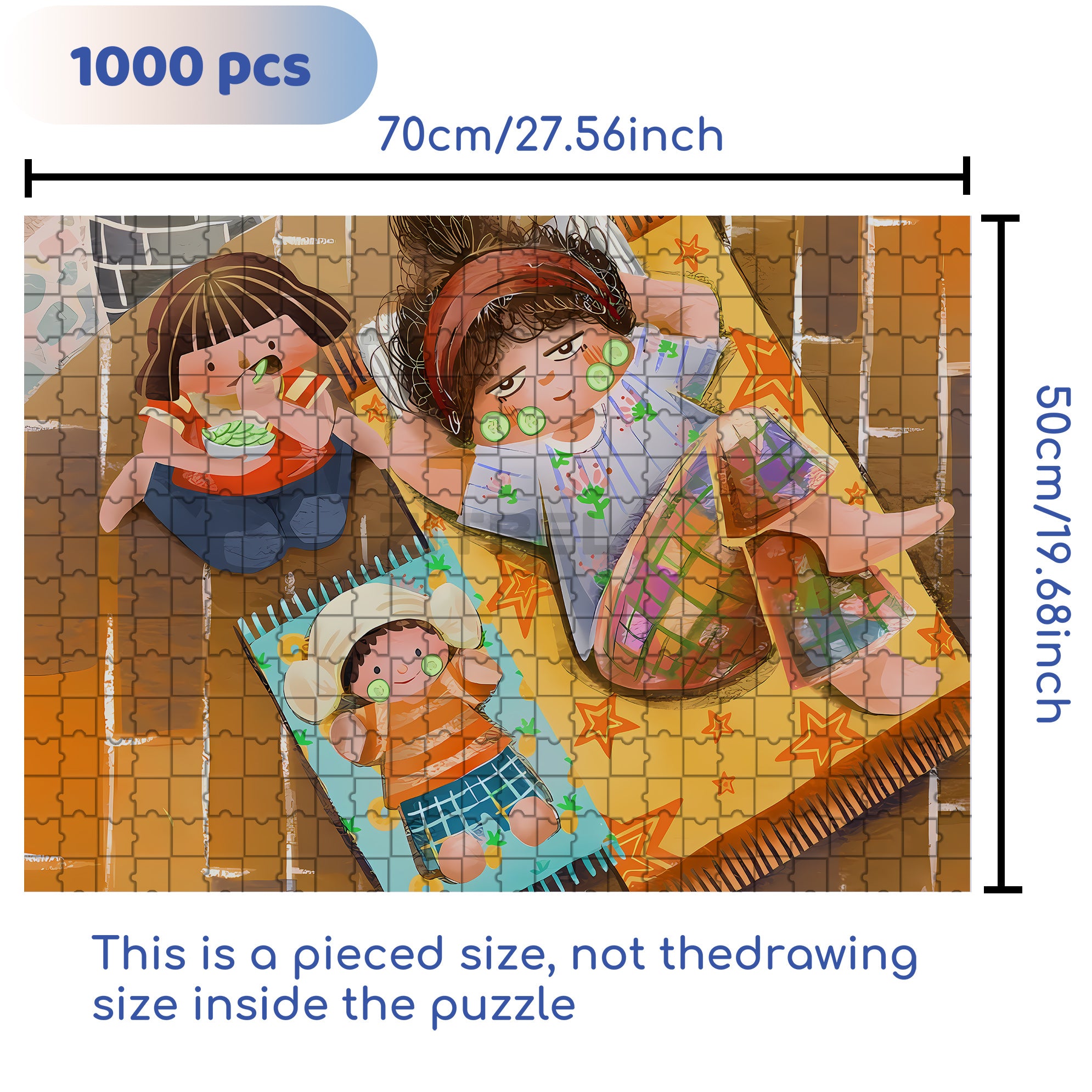 Beautician 500pcs/1000pcs Jigsaw Puzzle, Scratch-Resistant, Interactive Family Game & Brain-Boosting DIY Decor, Perfect for Halloween, Christmas & New Year Gifts, Family Puzzle Game