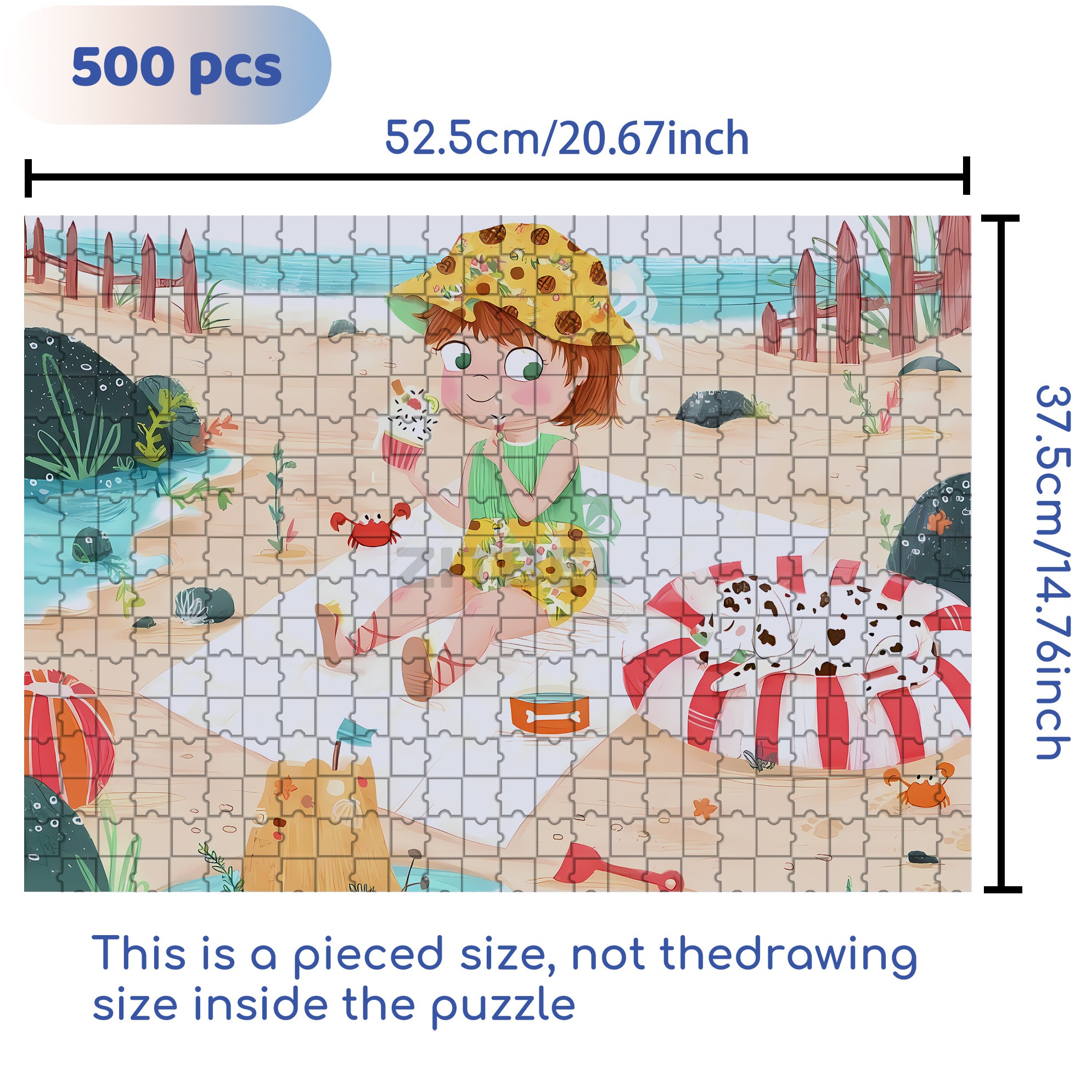 Dalmatian And Me 500pcs/1000pcs Jigsaw Puzzle, Scratch-Resistant, Interactive Family Game & Brain-Boosting DIY Decor, Perfect for Halloween, Christmas & New Year Gifts, Family Puzzle Game
