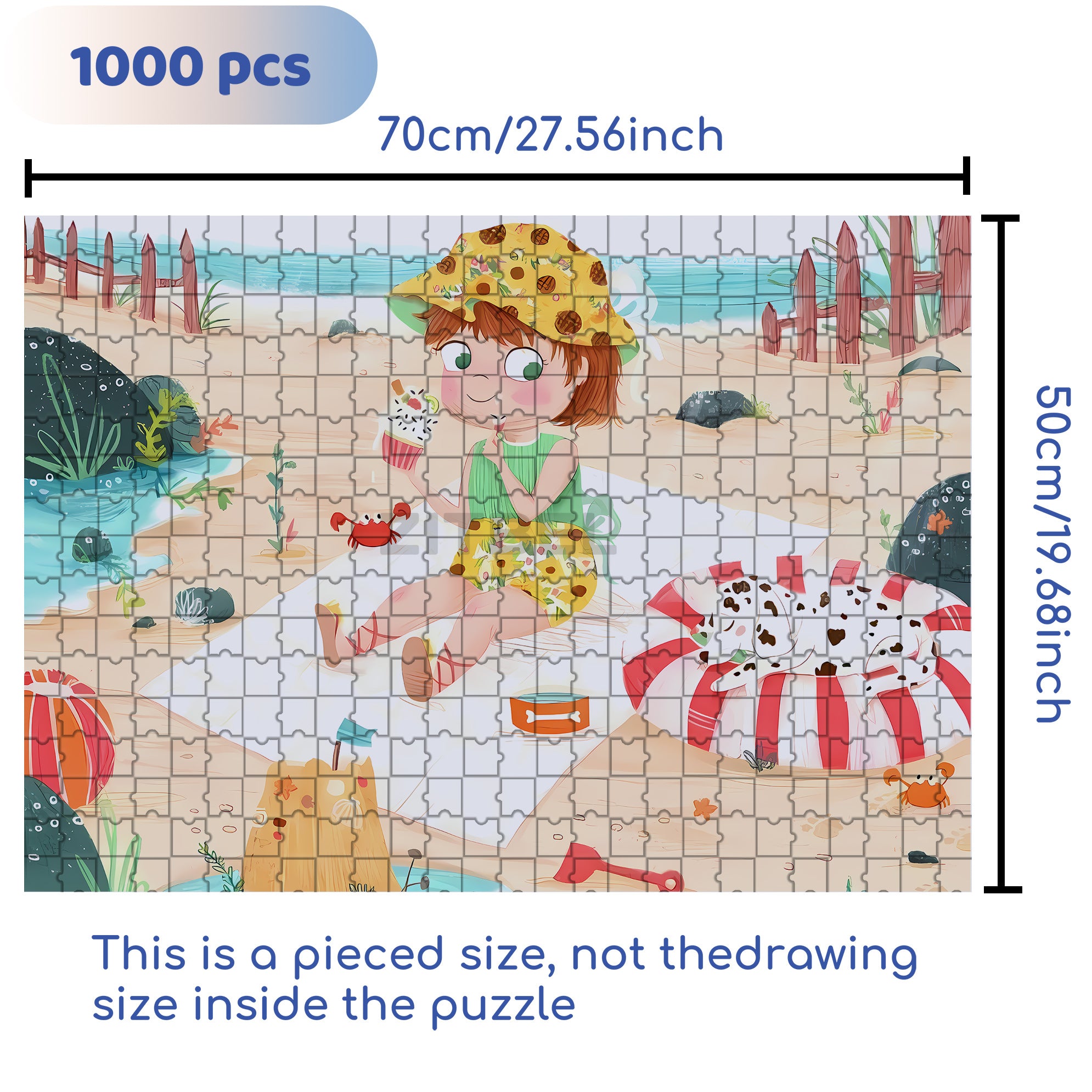 Dalmatian And Me 500pcs/1000pcs Jigsaw Puzzle, Scratch-Resistant, Interactive Family Game & Brain-Boosting DIY Decor, Perfect for Halloween, Christmas & New Year Gifts, Family Puzzle Game