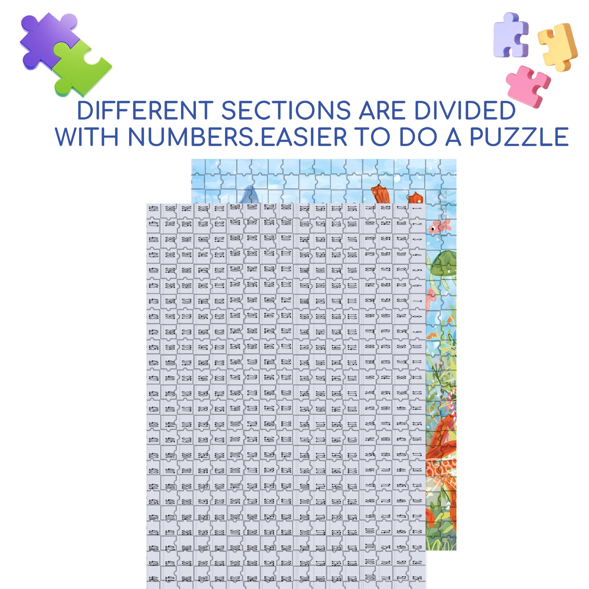 Diver 500pcs/1000pcs Jigsaw Puzzle, Scratch-Resistant, Interactive Family Game & Brain-Boosting DIY Decor, Perfect for Halloween, Christmas & New Year Gifts, Family Puzzle Game