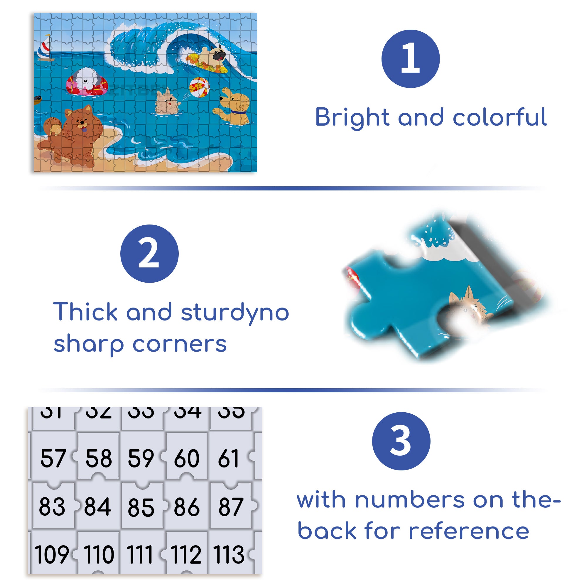 Dog Beach Trip 500pcs/1000pcs Jigsaw Puzzle, Scratch-Resistant, Interactive Family Game & Brain-Boosting DIY Decor, Perfect for Halloween, Christmas & New Year Gifts, Family Puzzle Game