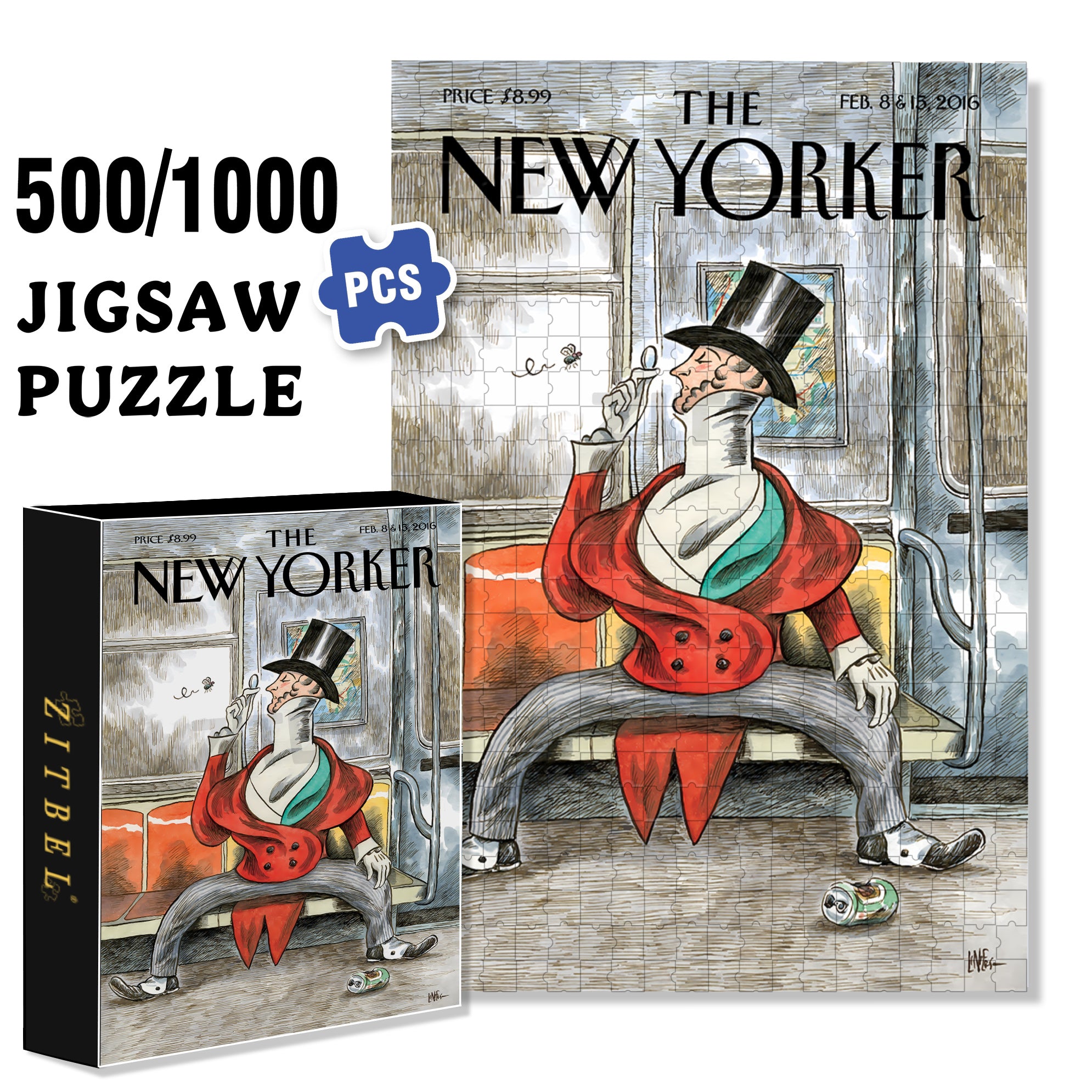 Eustace Spreads Out 500pcs/1000pcs Jigsaw Puzzle, Scratch-Resistant, Interactive Family Game & Brain-Boosting DIY Decor, Perfect for Halloween, Christmas & New Year Gifts, Family Puzzle Game