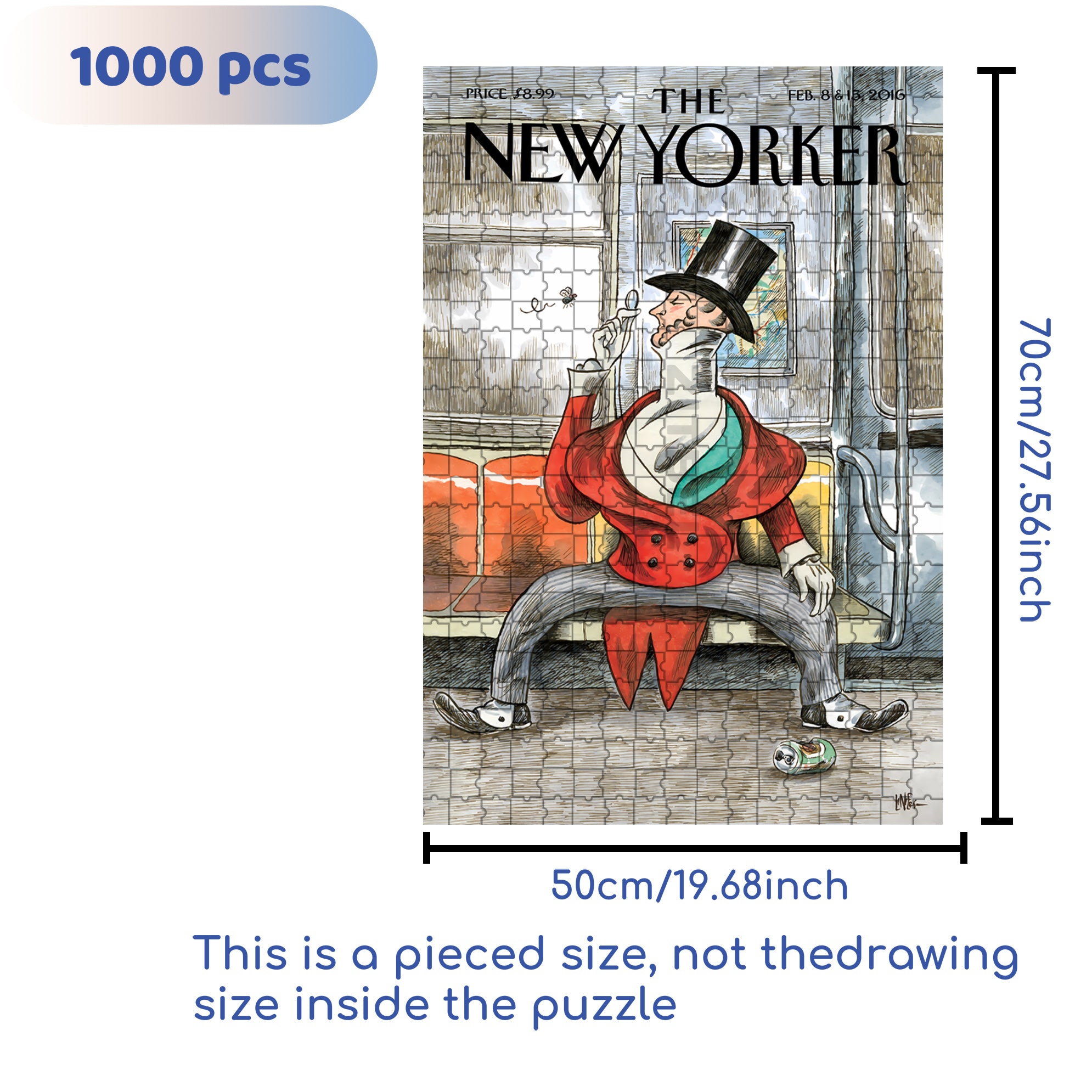 Eustace Spreads Out 500pcs/1000pcs Jigsaw Puzzle, Scratch-Resistant, Interactive Family Game & Brain-Boosting DIY Decor, Perfect for Halloween, Christmas & New Year Gifts, Family Puzzle Game