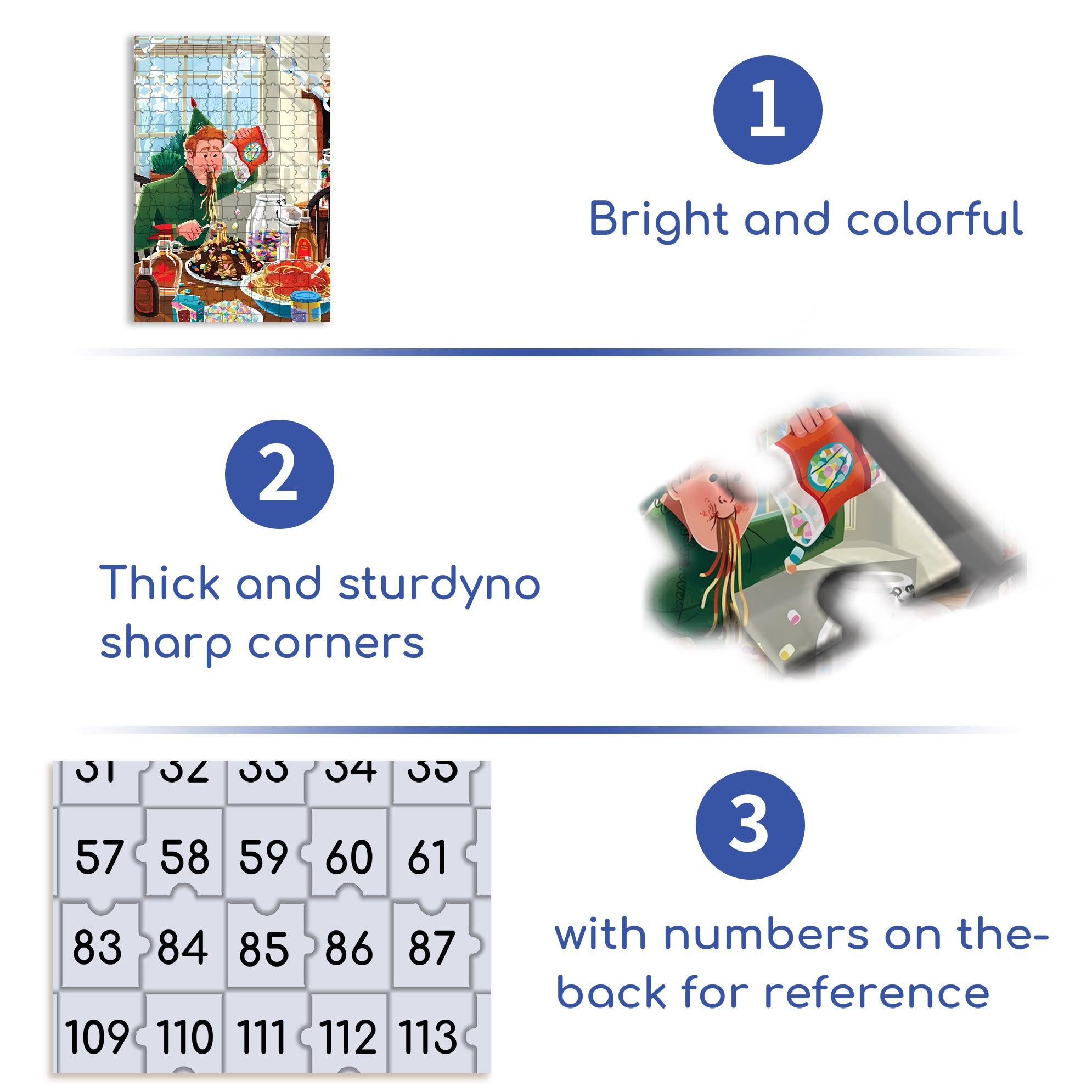 Glut Oneself With Delicacies 500pcs/1000pcs Jigsaw Puzzle, Scratch-Resistant, Interactive Family Game & Brain-Boosting DIY Decor, Perfect for Halloween, Christmas & New Year Gifts, Family Puzzle Game