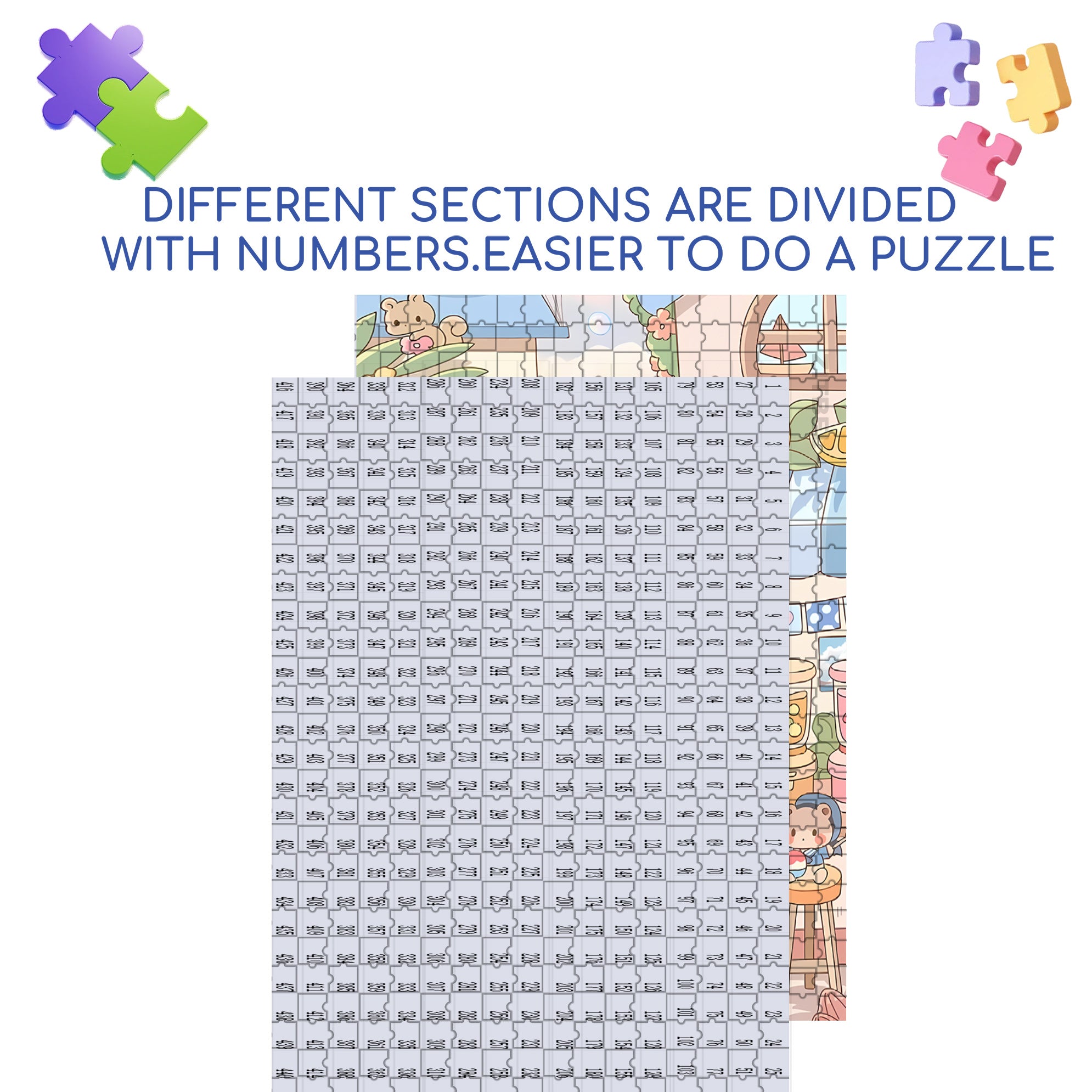 Happy Sunny Beach 500pcs/1000pcs Jigsaw Puzzle, Scratch-Resistant, Interactive Family Game & Brain-Boosting DIY Decor, Perfect for Halloween, Christmas & New Year Gifts, Family Puzzle Game