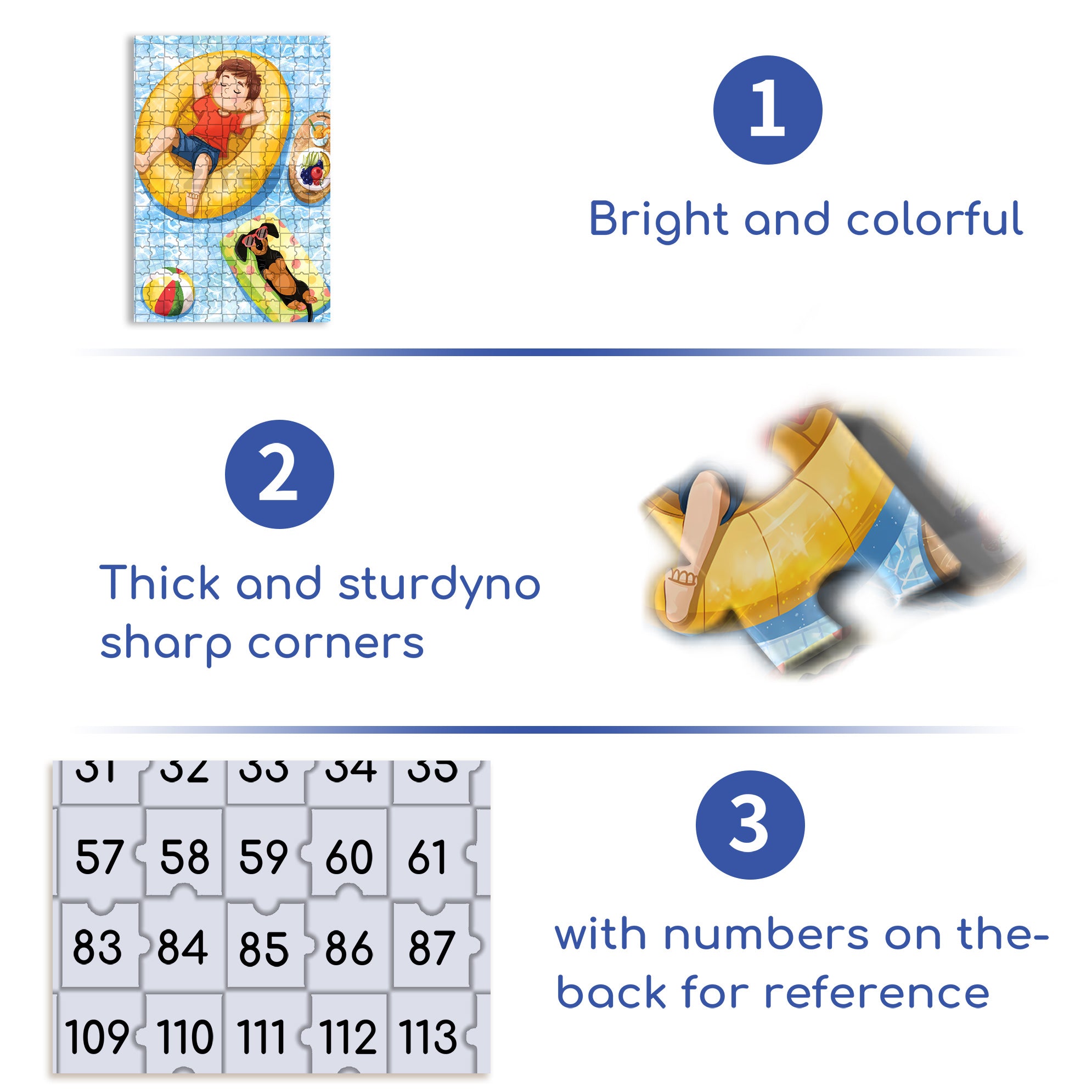 Jimmy's Sunbathing 500pcs/1000pcs Jigsaw Puzzle, Scratch-Resistant, Interactive Family Game & Brain-Boosting DIY Decor, Perfect for Halloween, Christmas & New Year Gifts, Family Puzzle Game