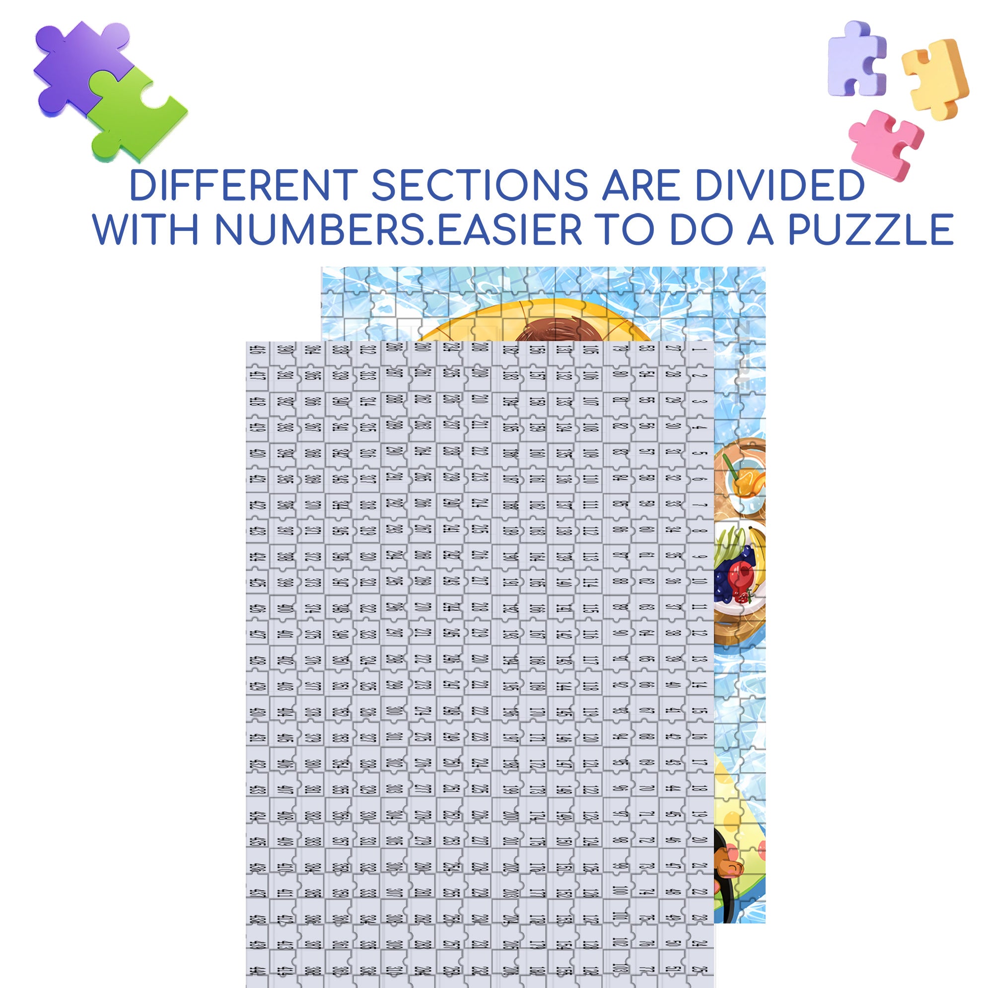 Jimmy's Sunbathing 500pcs/1000pcs Jigsaw Puzzle, Scratch-Resistant, Interactive Family Game & Brain-Boosting DIY Decor, Perfect for Halloween, Christmas & New Year Gifts, Family Puzzle Game