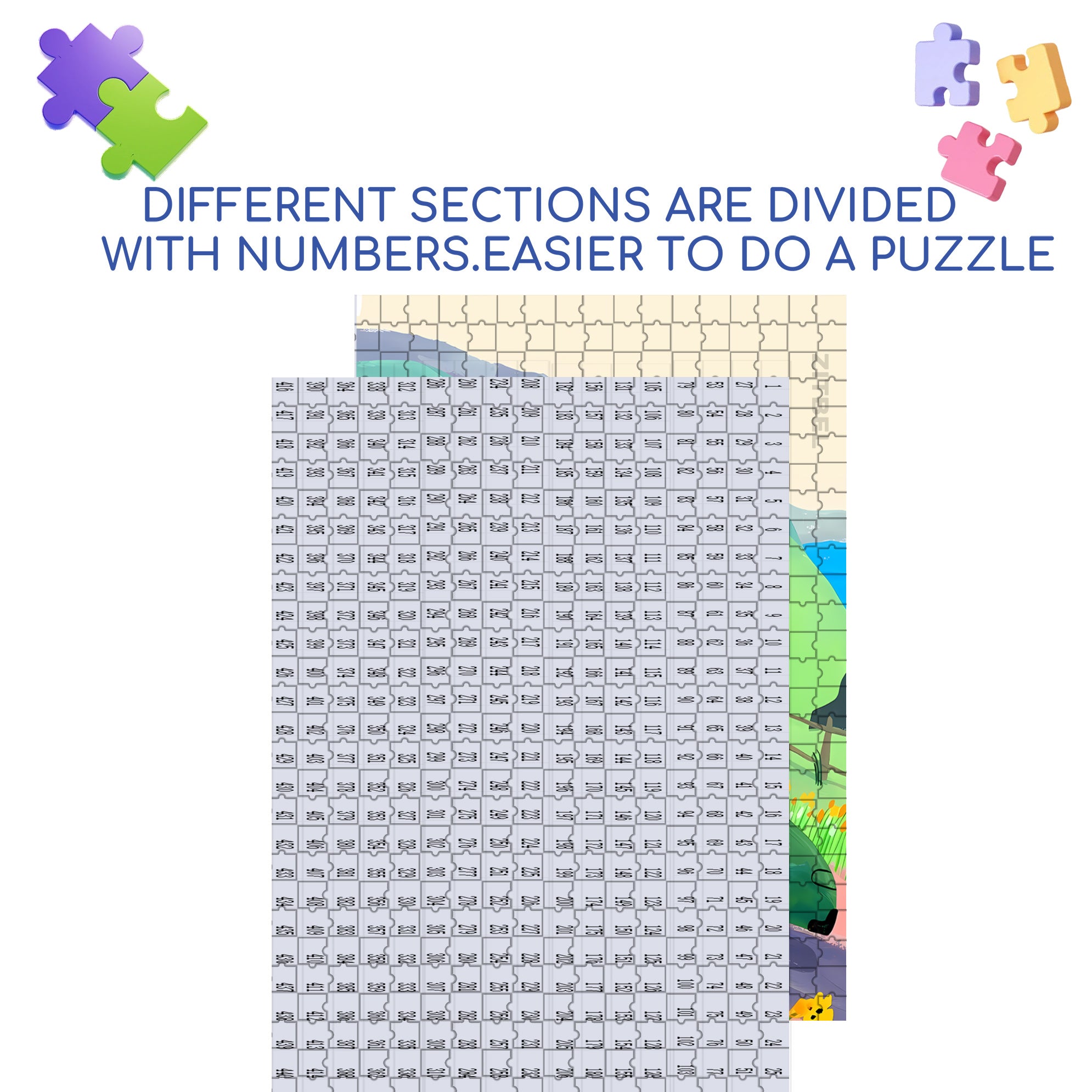 Little Green Car 500pcs/1000pcs Jigsaw Puzzle, Scratch-Resistant, Interactive Family Game & Brain-Boosting DIY Decor, Perfect for Halloween, Christmas & New Year Gifts, Family Puzzle Game