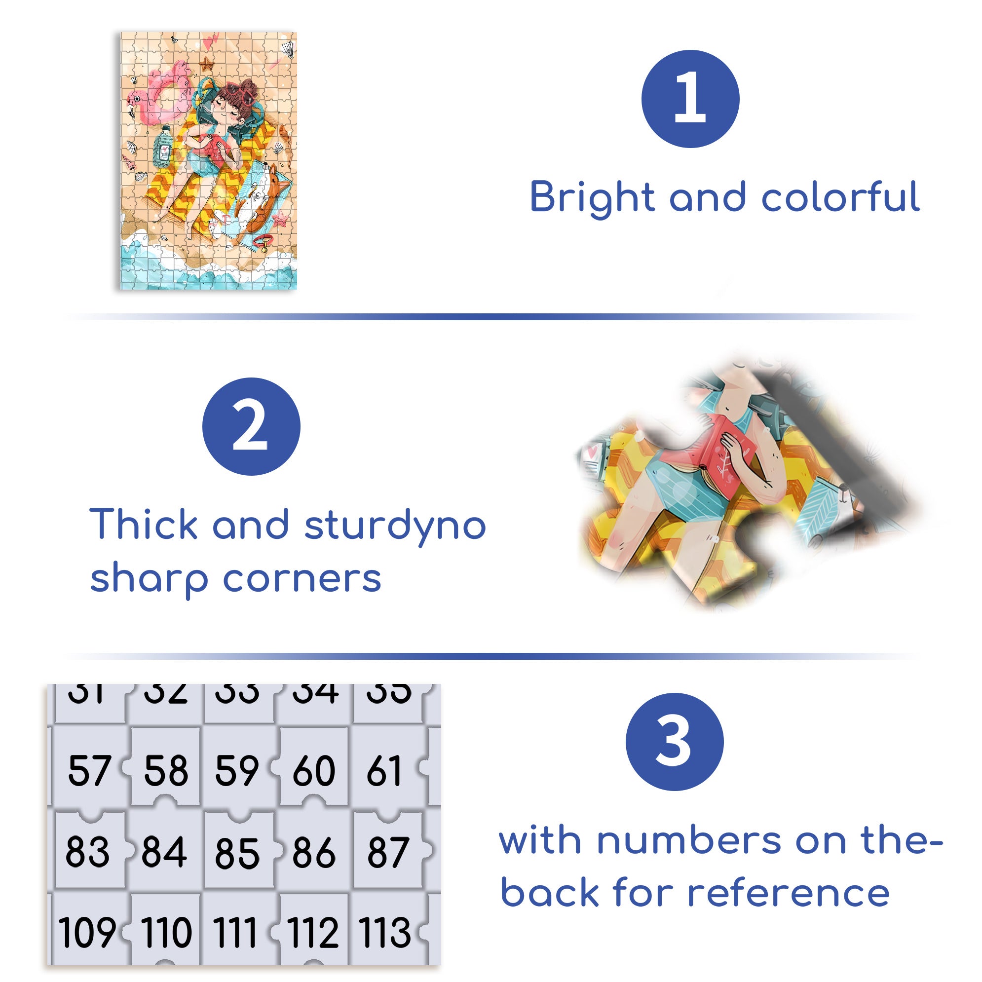 Long Vacation 500pcs/1000pcs Jigsaw Puzzle, Scratch-Resistant, Interactive Family Game & Brain-Boosting DIY Decor, Perfect for Halloween, Christmas & New Year Gifts, Family Puzzle Game