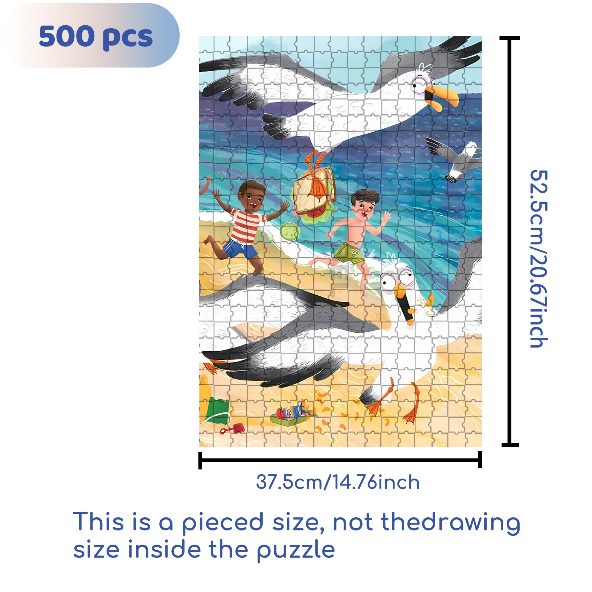 My Sandwich 500pcs/1000pcs Jigsaw Puzzle, Scratch-Resistant, Interactive Family Game & Brain-Boosting DIY Decor, Perfect for Halloween, Christmas & New Year Gifts, Family Puzzle Game