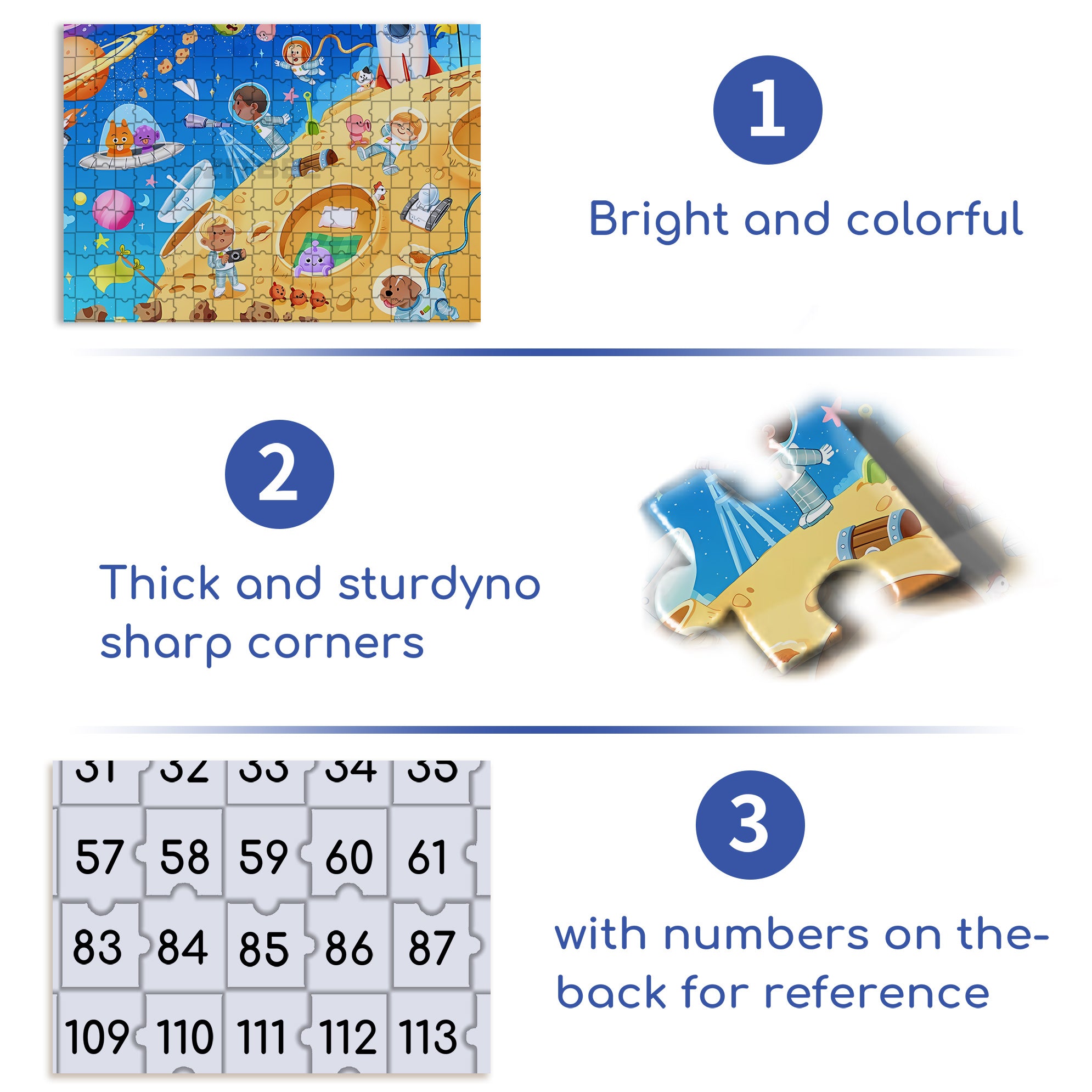Naughty Monster 500pcs/1000pcs Jigsaw Puzzle, Scratch-Resistant, Interactive Family Game & Brain-Boosting DIY Decor, Perfect for Halloween, Christmas & New Year Gifts, Family Puzzle Game