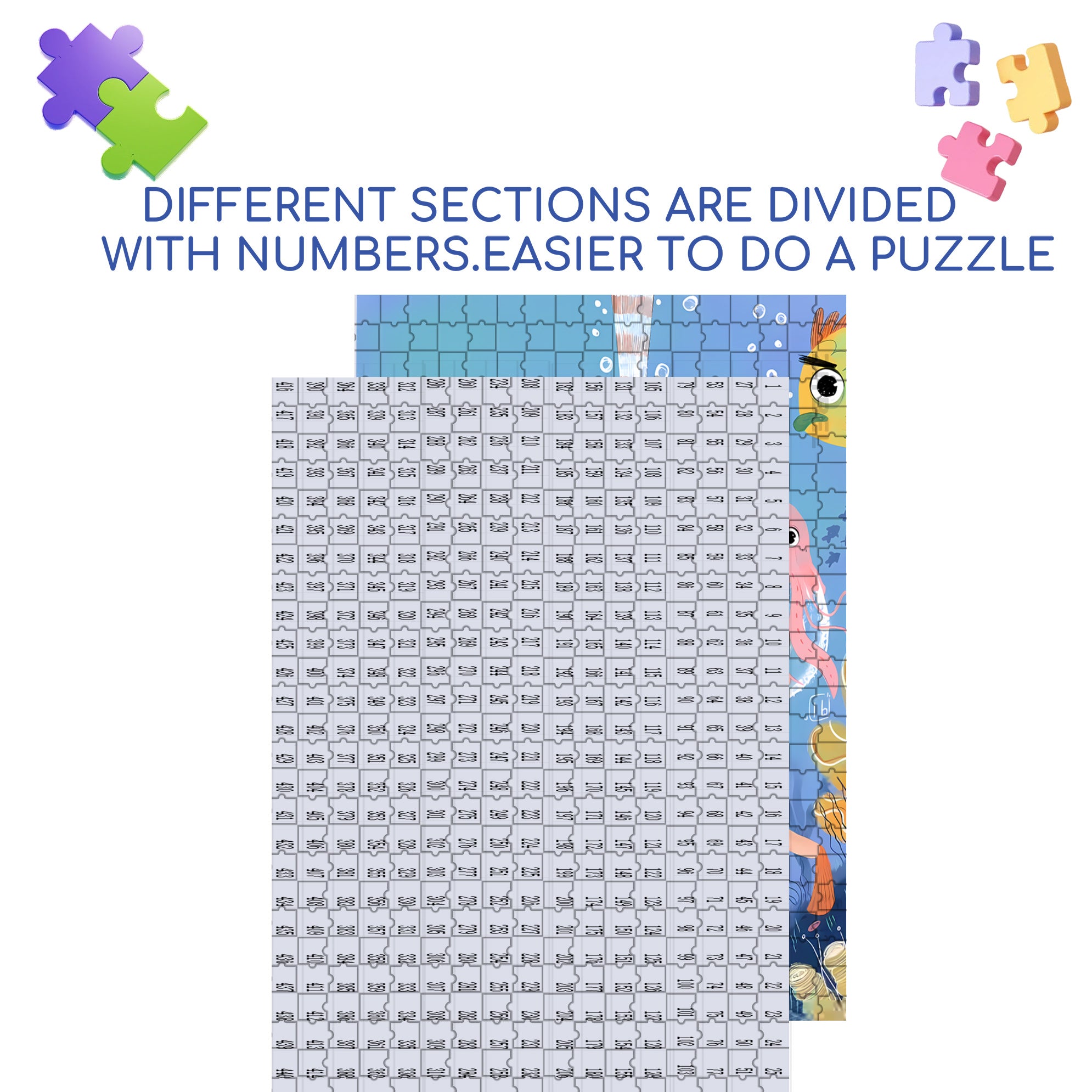 Octopus 500pcs/1000pcs Jigsaw Puzzle, Scratch-Resistant, Interactive Family Game & Brain-Boosting DIY Decor, Perfect for Halloween, Christmas & New Year Gifts, Family Puzzle Game