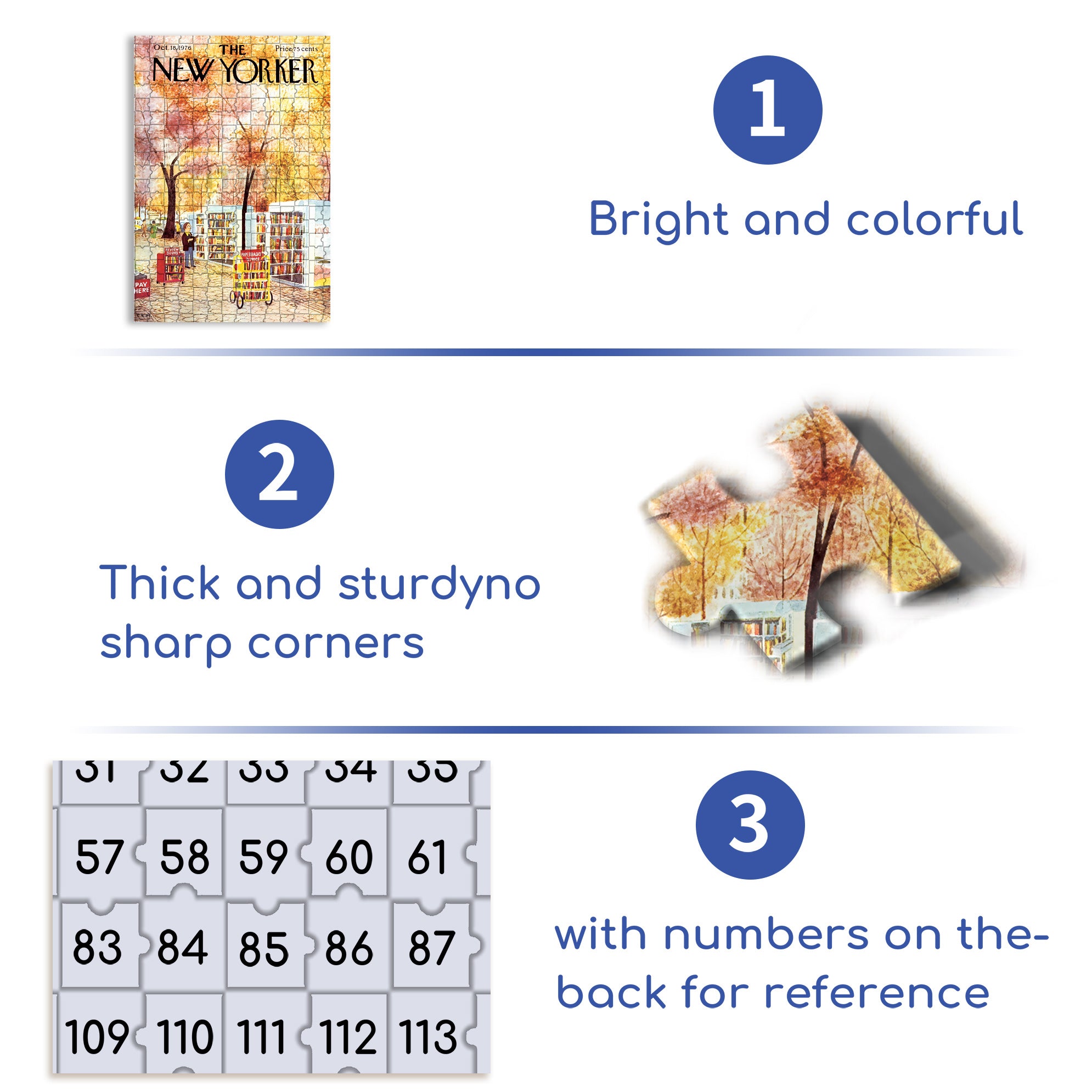 Parkside Pages 500pcs/1000pcs Jigsaw Puzzle, Scratch-Resistant, Interactive Family Game & Brain-Boosting DIY Decor, Perfect for Halloween, Christmas & New Year Gifts, Family Puzzle Game
