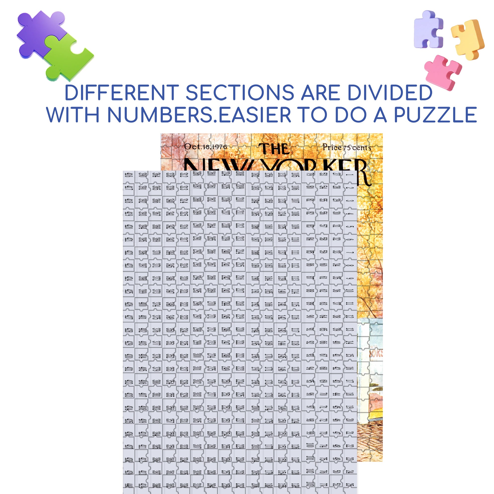 Parkside Pages 500pcs/1000pcs Jigsaw Puzzle, Scratch-Resistant, Interactive Family Game & Brain-Boosting DIY Decor, Perfect for Halloween, Christmas & New Year Gifts, Family Puzzle Game