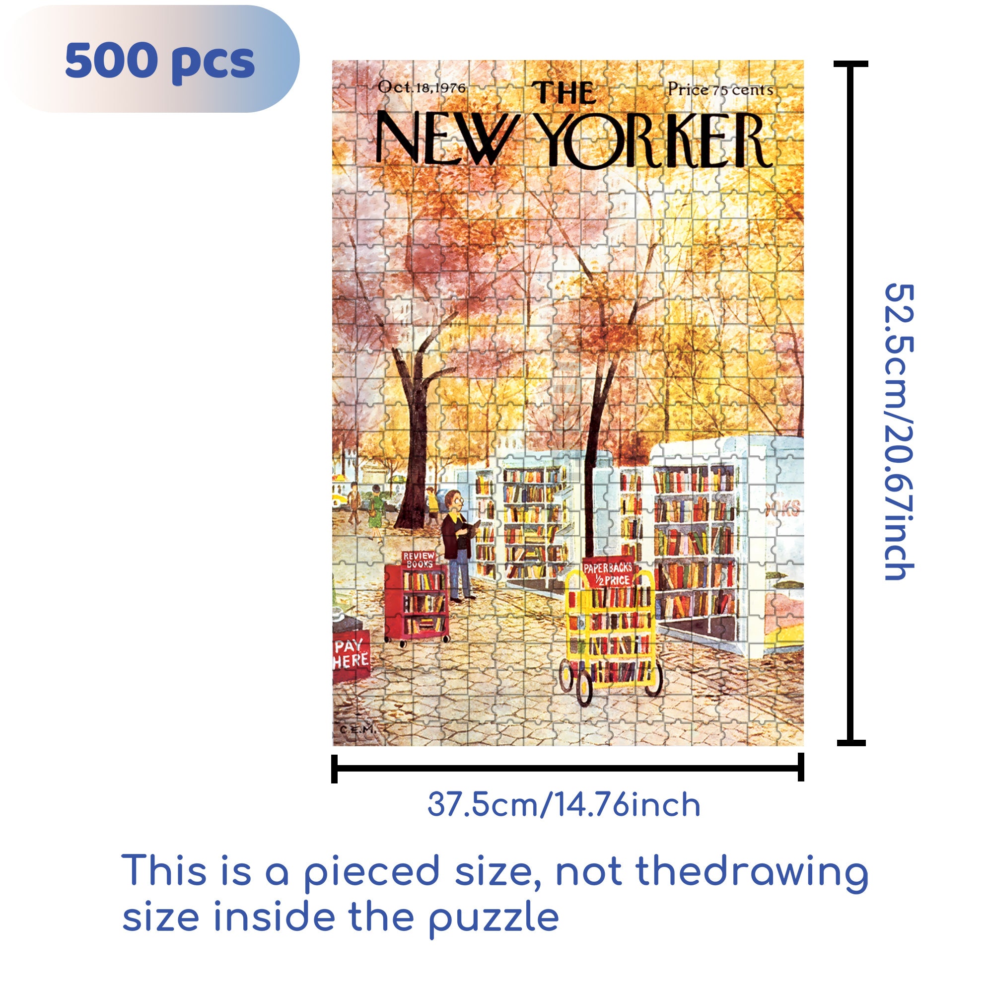 Parkside Pages 500pcs/1000pcs Jigsaw Puzzle, Scratch-Resistant, Interactive Family Game & Brain-Boosting DIY Decor, Perfect for Halloween, Christmas & New Year Gifts, Family Puzzle Game