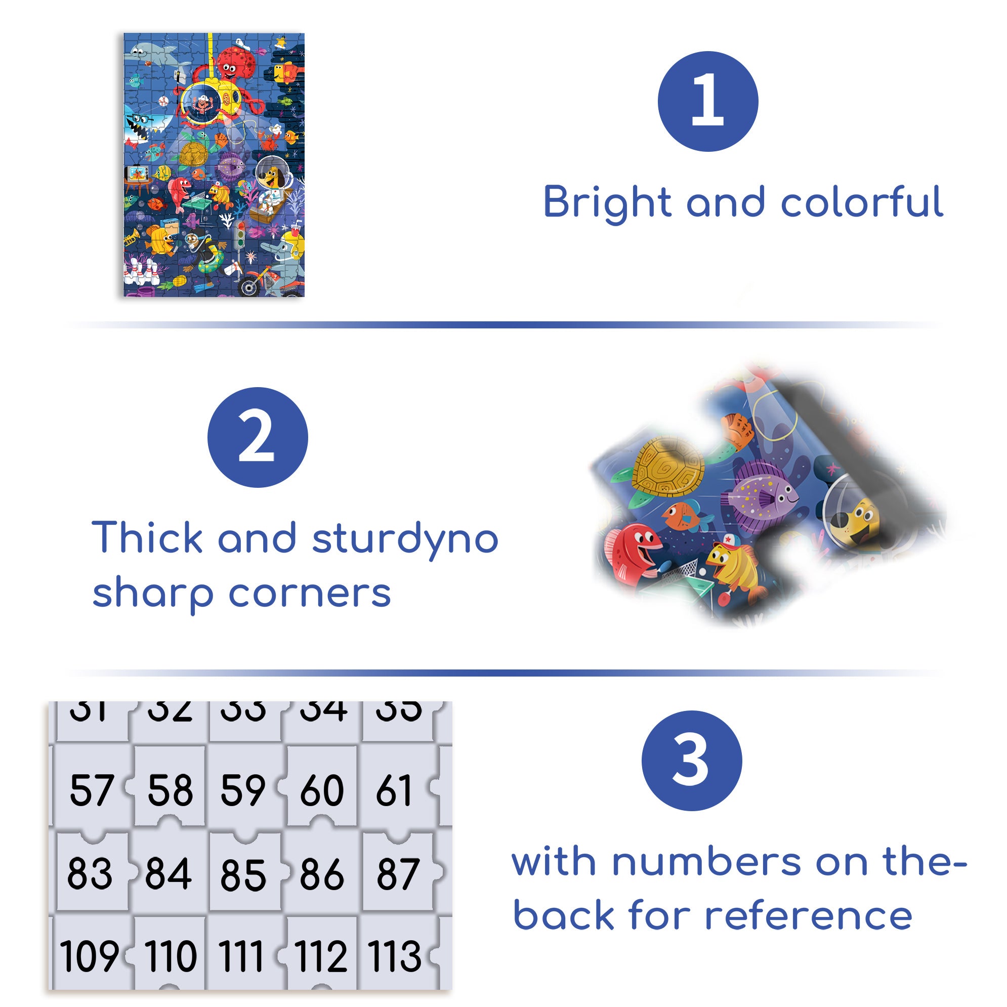 Seafloor 500pcs/1000pcs Jigsaw Puzzle, Scratch-Resistant, Interactive Family Game & Brain-Boosting DIY Decor, Perfect for Halloween, Christmas & New Year Gifts, Family Puzzle Game