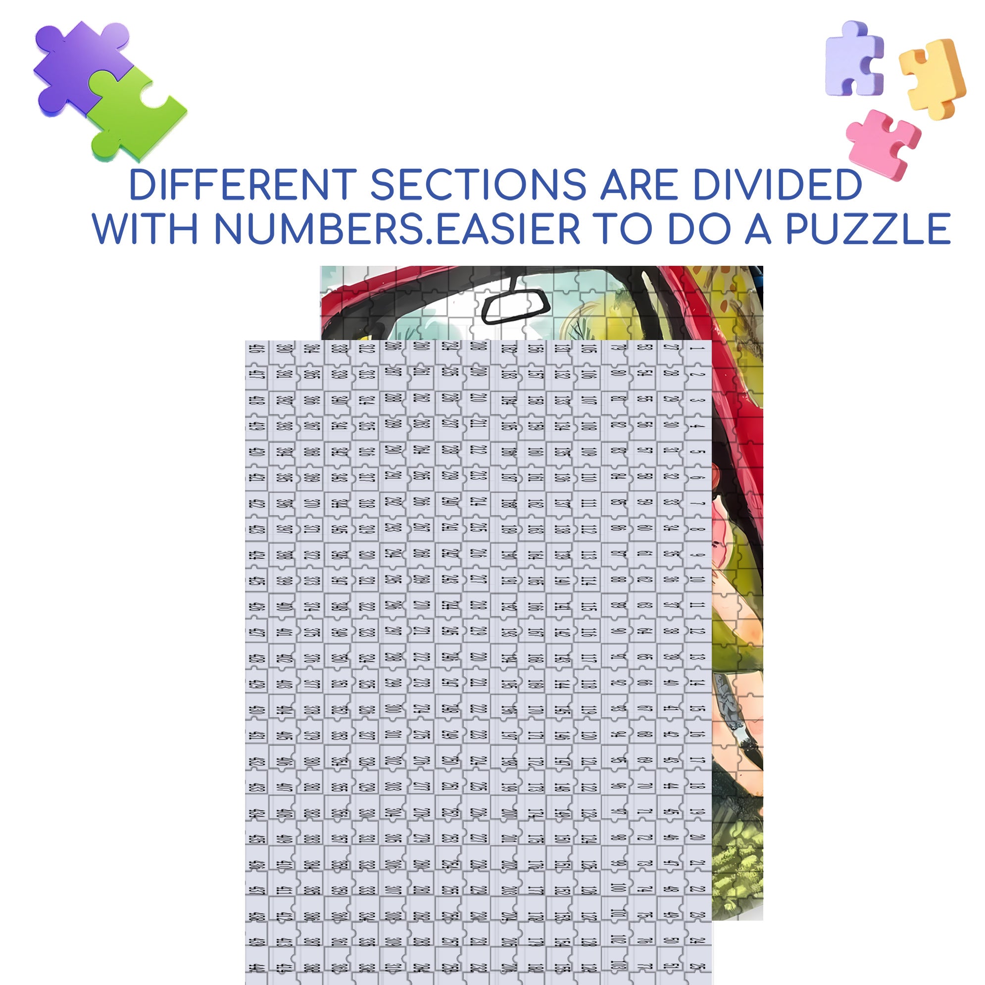 Share 500pcs/1000pcs Jigsaw Puzzle, Scratch-Resistant, Interactive Family Game & Brain-Boosting DIY Decor, Perfect for Halloween, Christmas & New Year Gifts, Family Puzzle Game