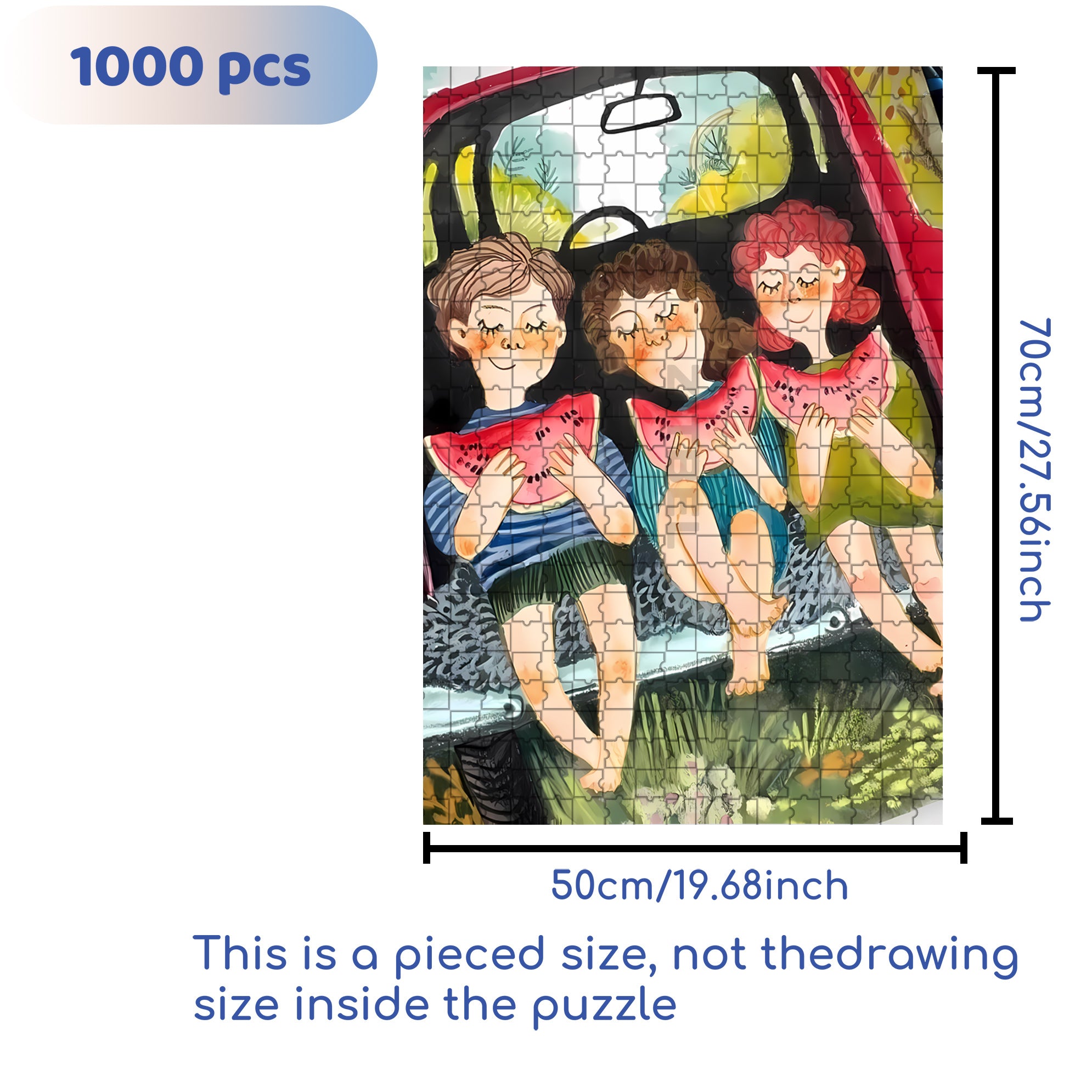 Share 500pcs/1000pcs Jigsaw Puzzle, Scratch-Resistant, Interactive Family Game & Brain-Boosting DIY Decor, Perfect for Halloween, Christmas & New Year Gifts, Family Puzzle Game