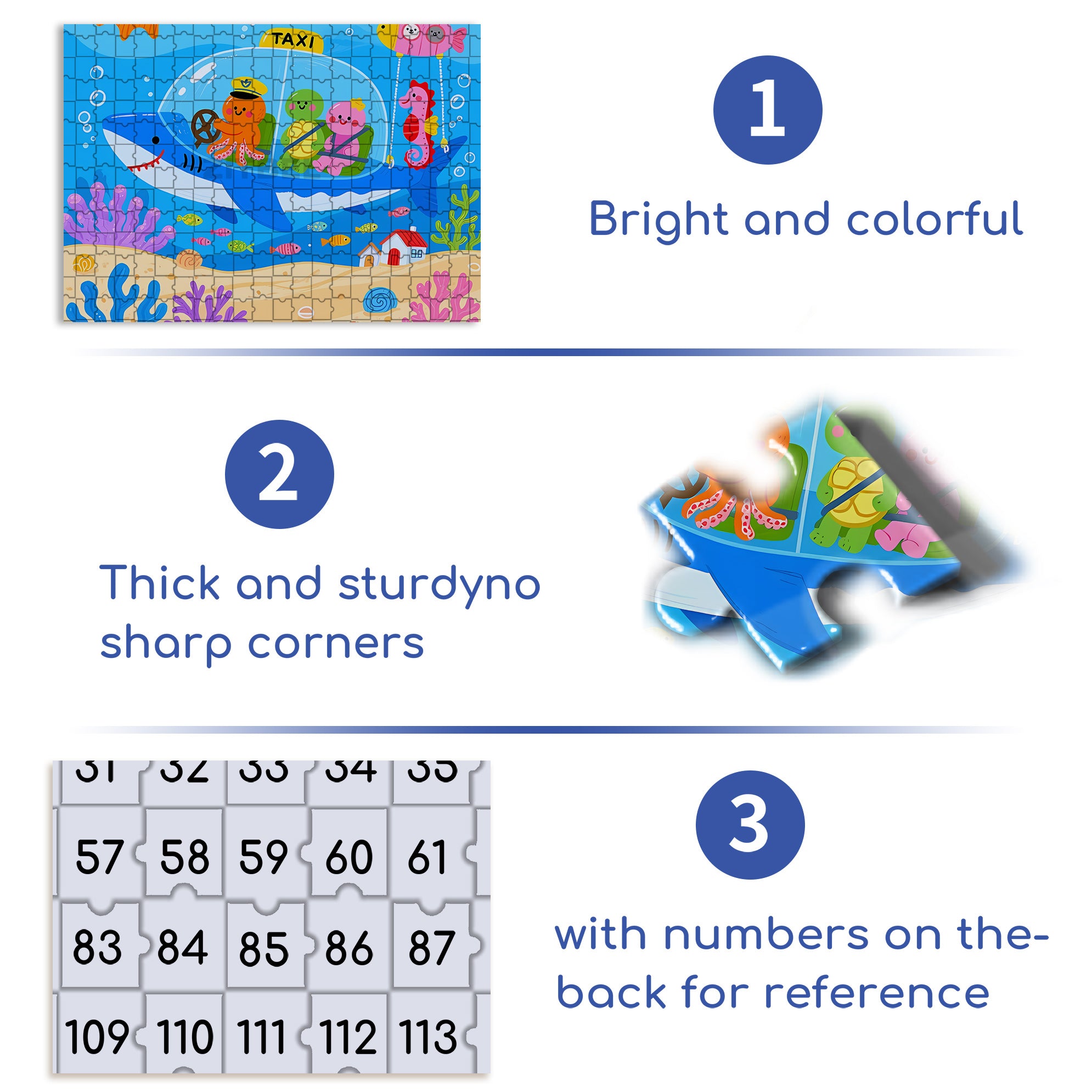 Submarine Taxi 500pcs/1000pcs Jigsaw Puzzle, Scratch-Resistant, Interactive Family Game & Brain-Boosting DIY Decor, Perfect for Halloween, Christmas & New Year Gifts, Family Puzzle Game