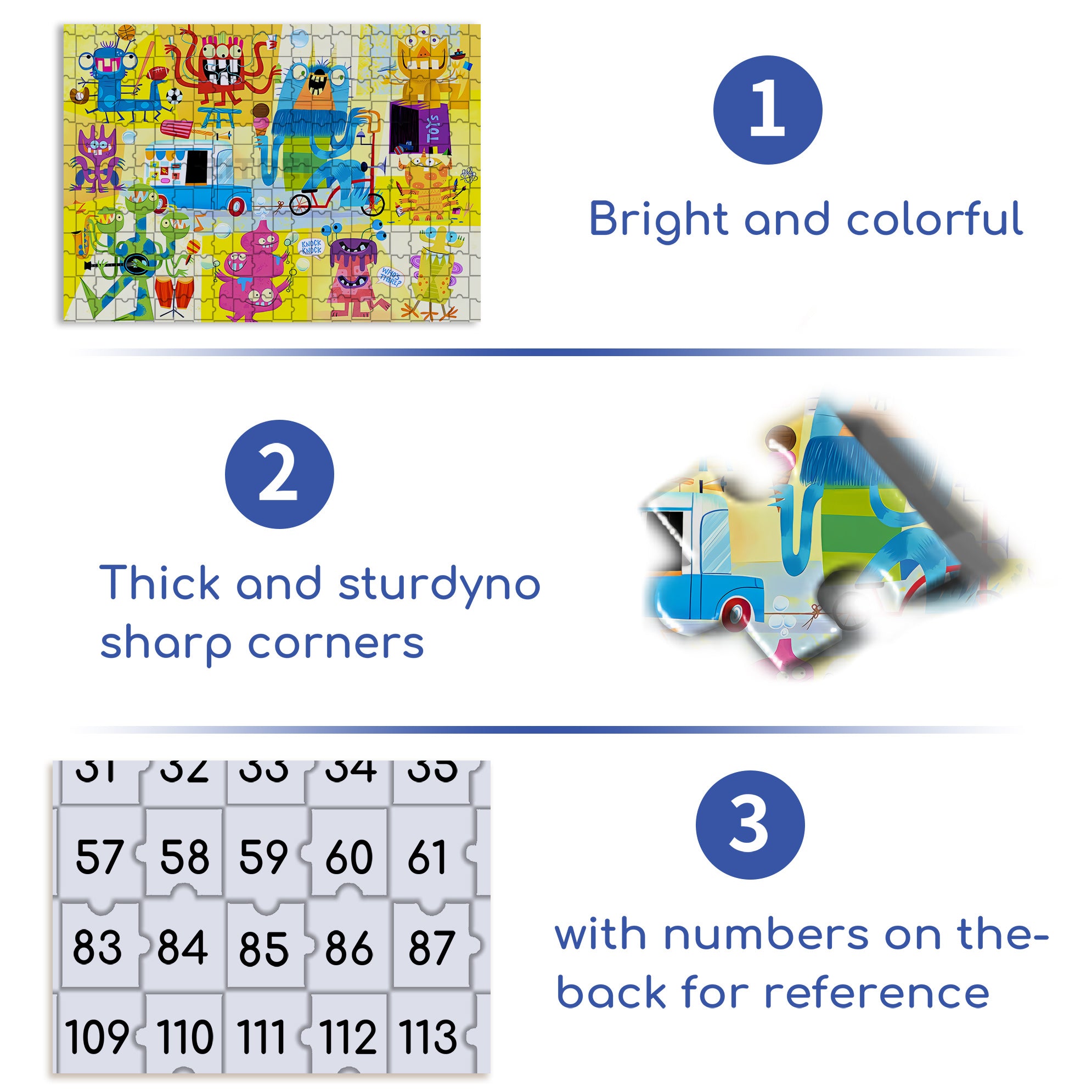 Who¡¯s There 500pcs/1000pcs Jigsaw Puzzle, Scratch-Resistant, Interactive Family Game & Brain-Boosting DIY Decor, Perfect for Halloween, Christmas & New Year Gifts, Family Puzzle Game