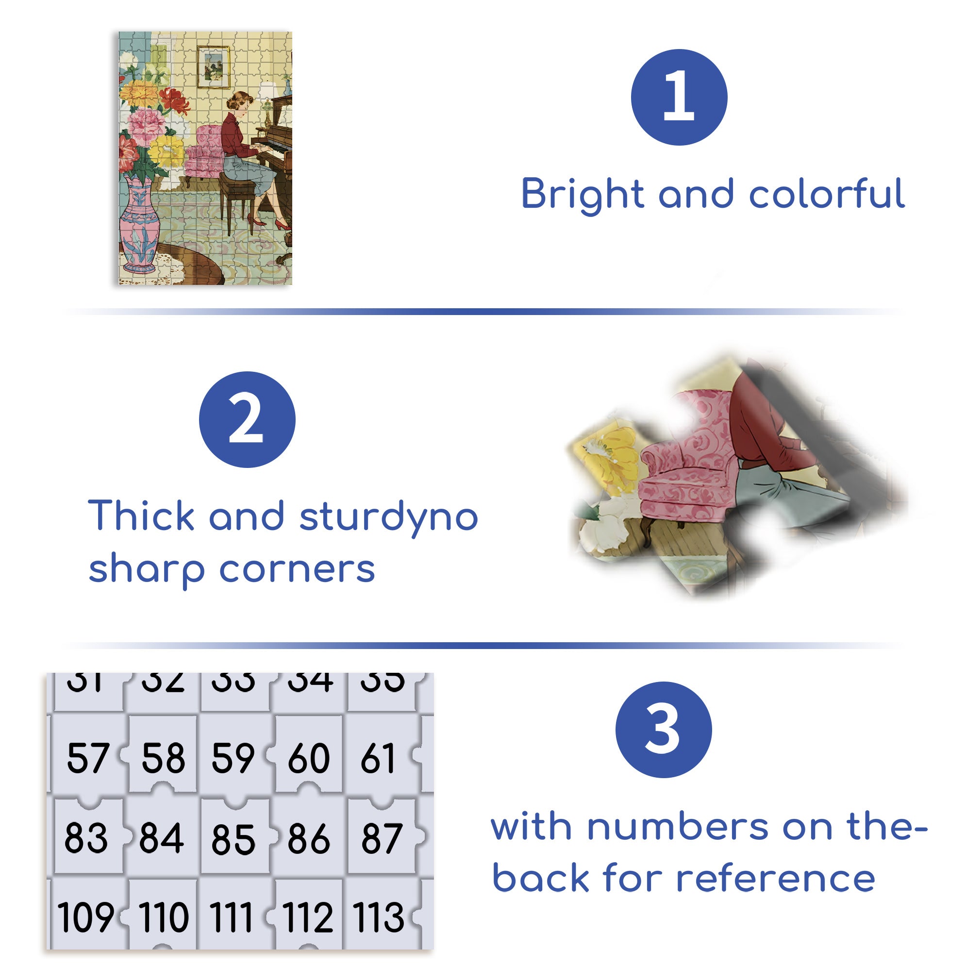 1950's 500pcs/1000pcs Jigsaw Puzzle, Scratch-Resistant, Interactive Family Game & Brain-Boosting DIY Decor, Perfect for Halloween, Christmas & New Year Gifts, Family Puzzle Game