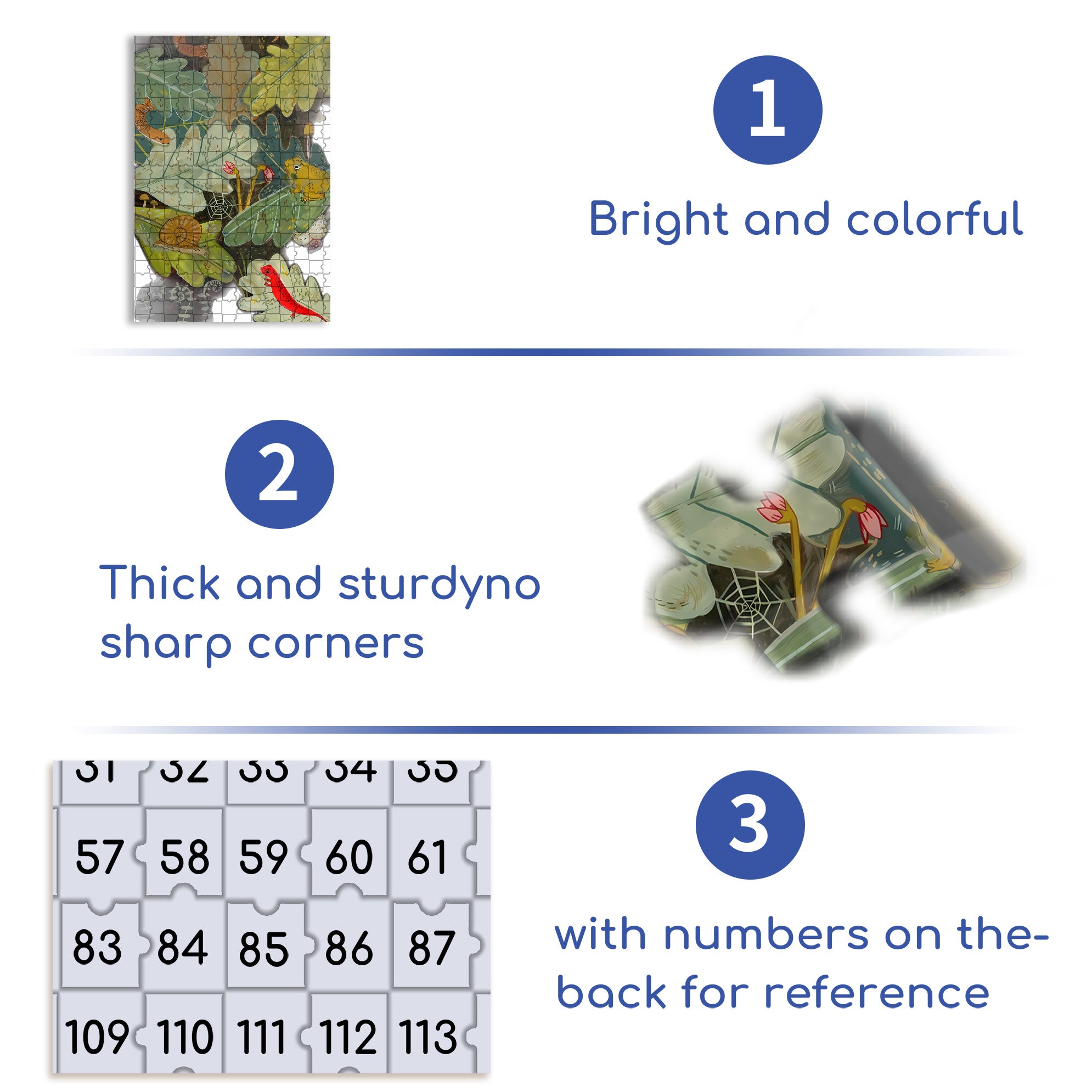 Amphibians 500pcs/1000pcs Jigsaw Puzzle, Scratch-Resistant, Interactive Family Game & Brain-Boosting DIY Decor, Perfect for Halloween, Christmas & New Year Gifts, Family Puzzle Game