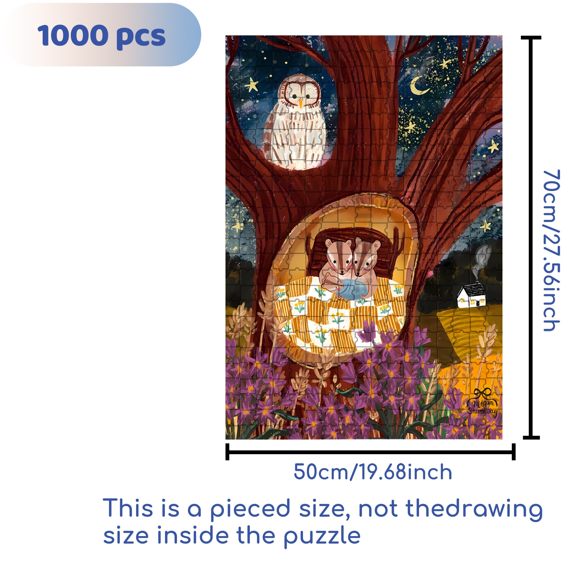 Baby Is  Sleeping 500pcs/1000pcs Jigsaw Puzzle, Scratch-Resistant, Interactive Family Game & Brain-Boosting DIY Decor, Perfect for Halloween, Christmas & New Year Gifts, Family Puzzle Game