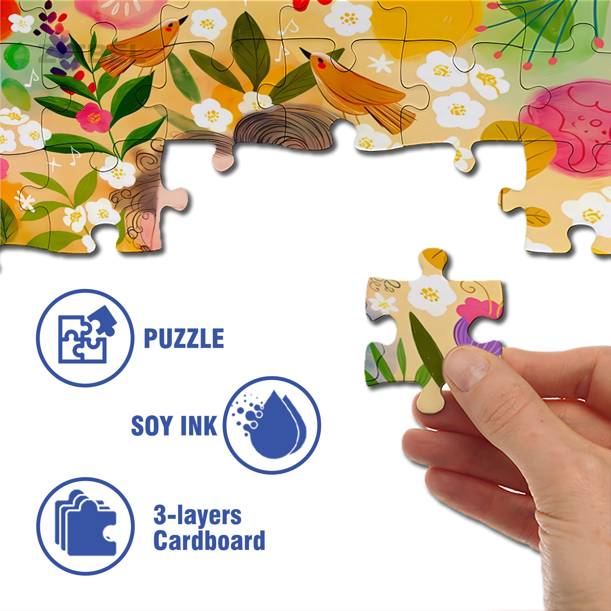 Baby Kate 500pcs/1000pcs Jigsaw Puzzle, Scratch-Resistant, Interactive Family Game & Brain-Boosting DIY Decor, Perfect for Halloween, Christmas & New Year Gifts, Family Puzzle Game