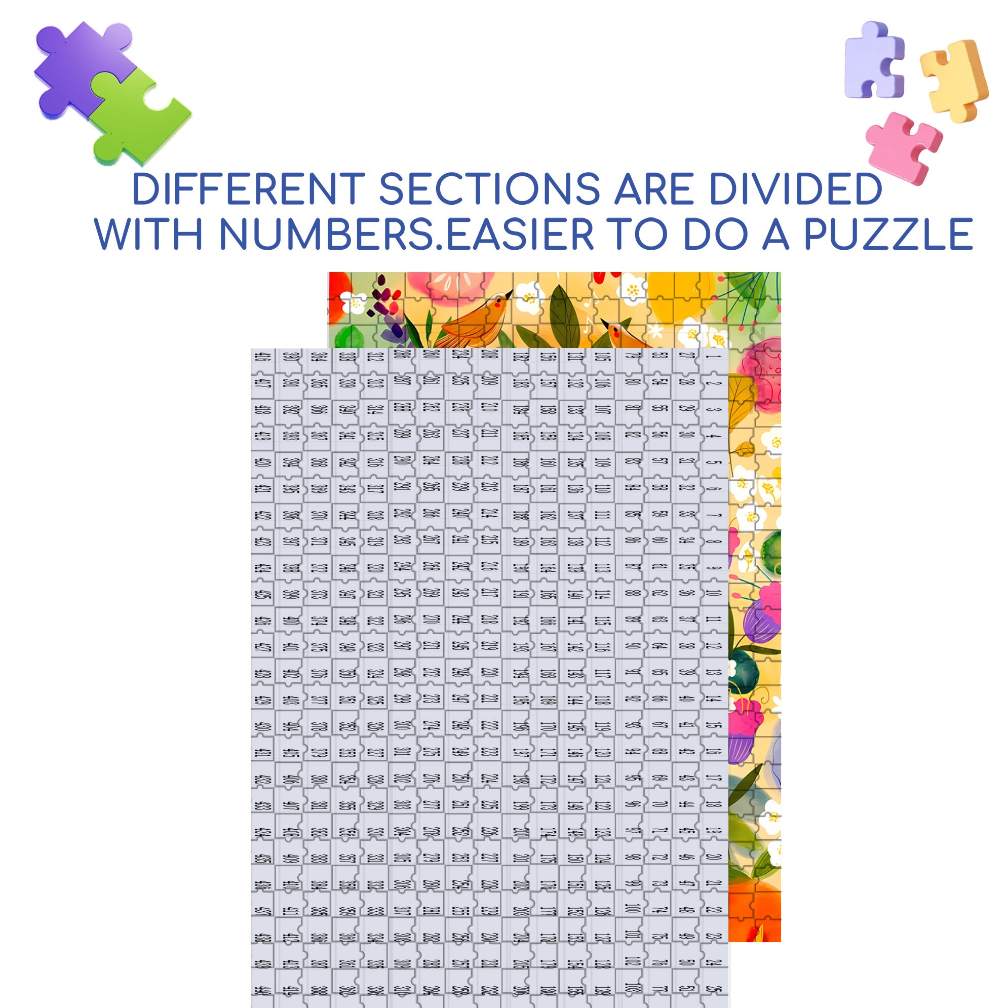 Baby Kate 500pcs/1000pcs Jigsaw Puzzle, Scratch-Resistant, Interactive Family Game & Brain-Boosting DIY Decor, Perfect for Halloween, Christmas & New Year Gifts, Family Puzzle Game