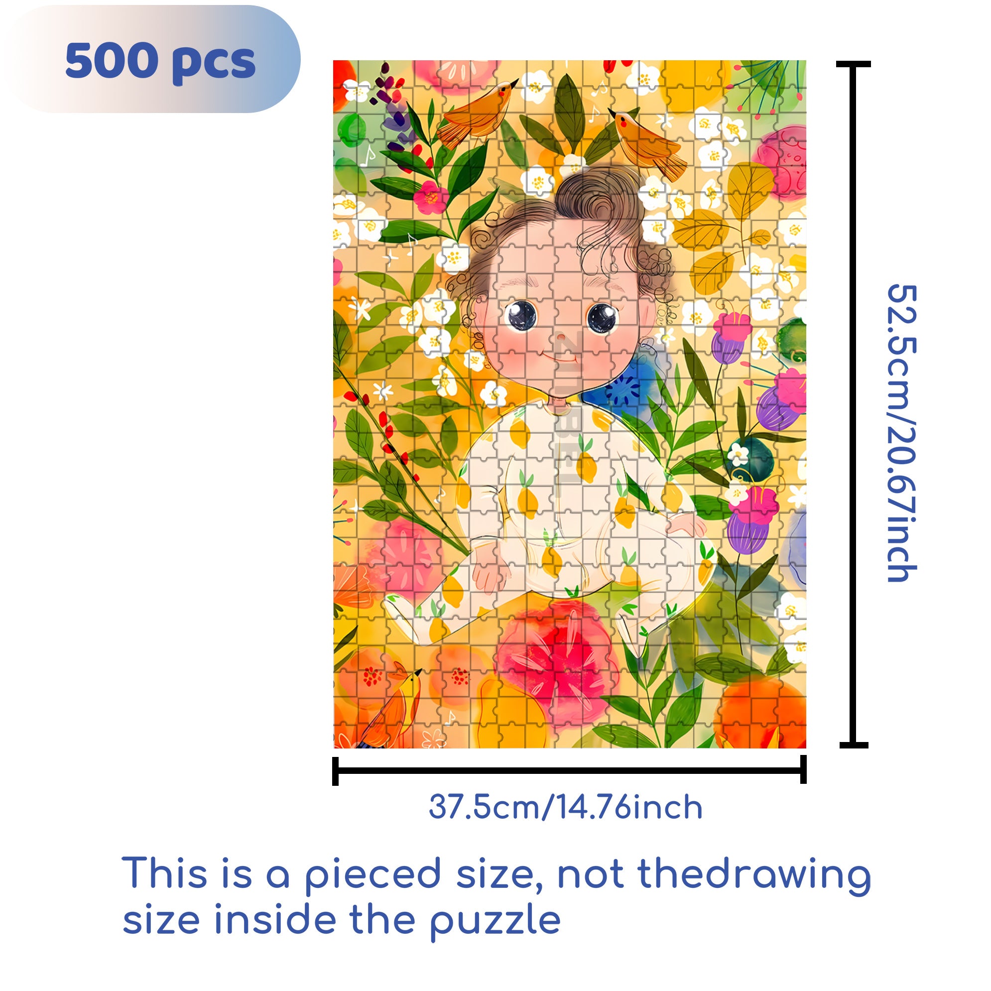 Baby Kate 500pcs/1000pcs Jigsaw Puzzle, Scratch-Resistant, Interactive Family Game & Brain-Boosting DIY Decor, Perfect for Halloween, Christmas & New Year Gifts, Family Puzzle Game