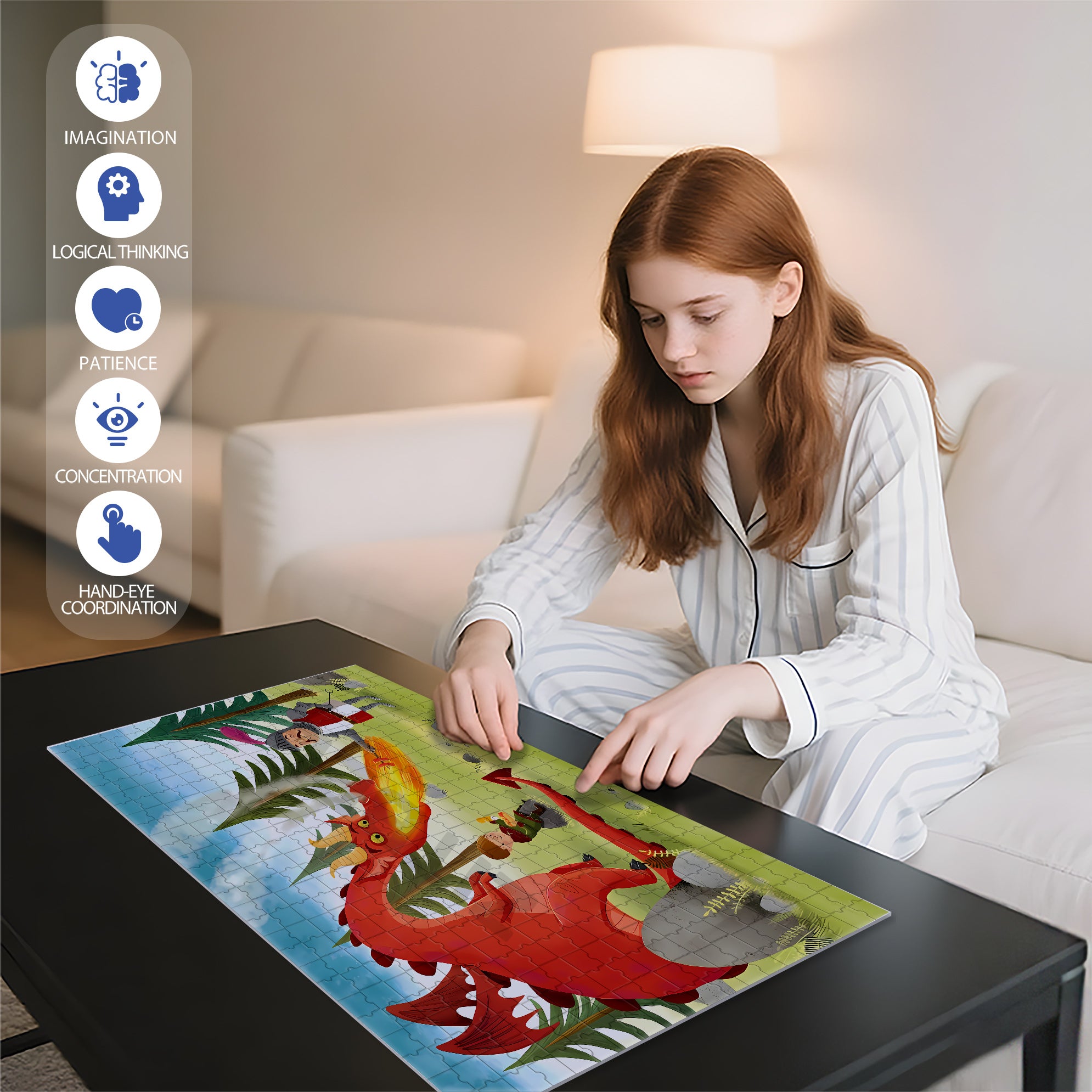 Barbecue Grill 500pcs/1000pcs Jigsaw Puzzle, Scratch-Resistant, Interactive Family Game & Brain-Boosting DIY Decor, Perfect for Halloween, Christmas & New Year Gifts, Family Puzzle Game